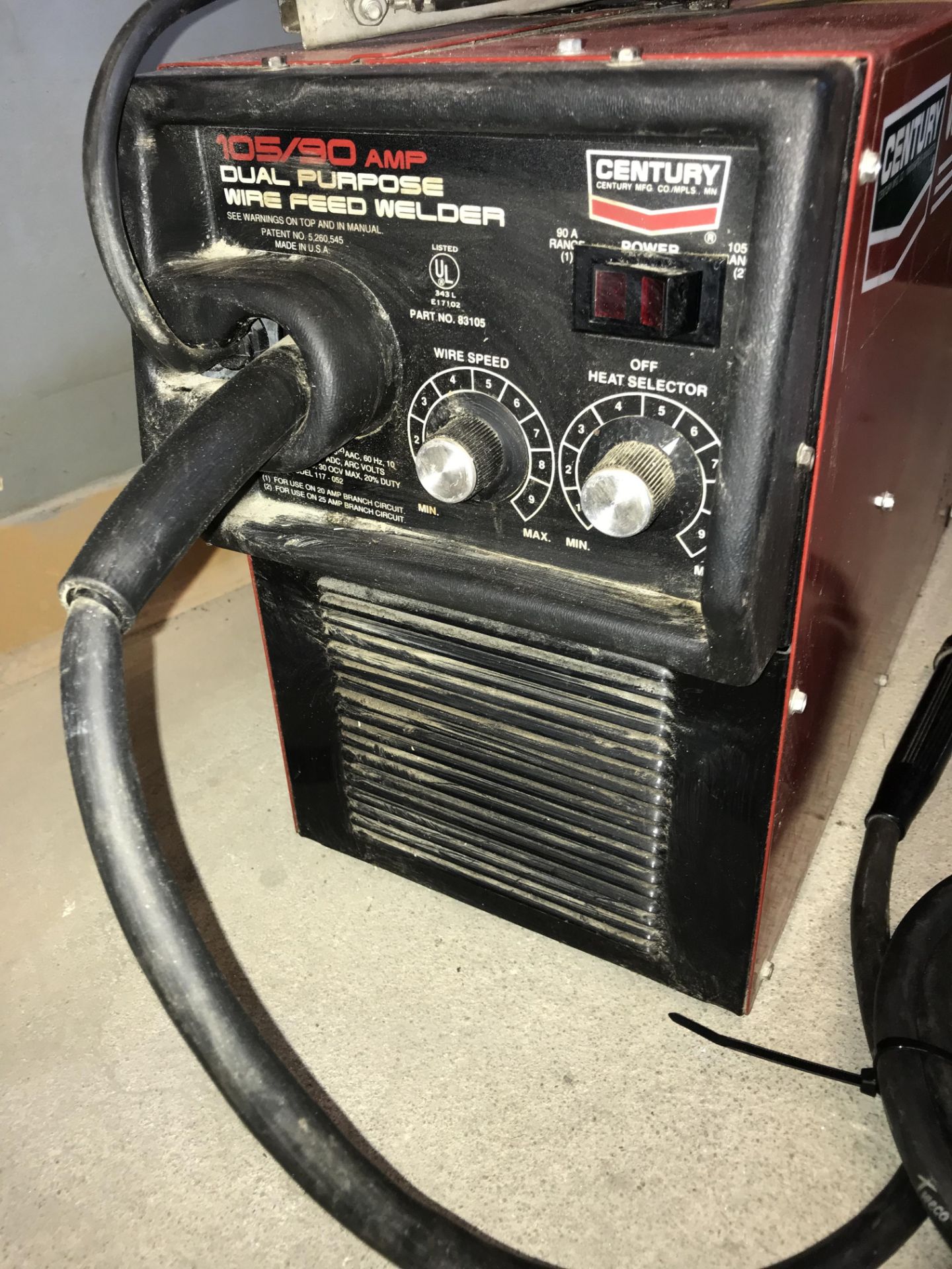 Lincoln Electric Century 105/90 Amp WireFeed Welder - Image 3 of 3