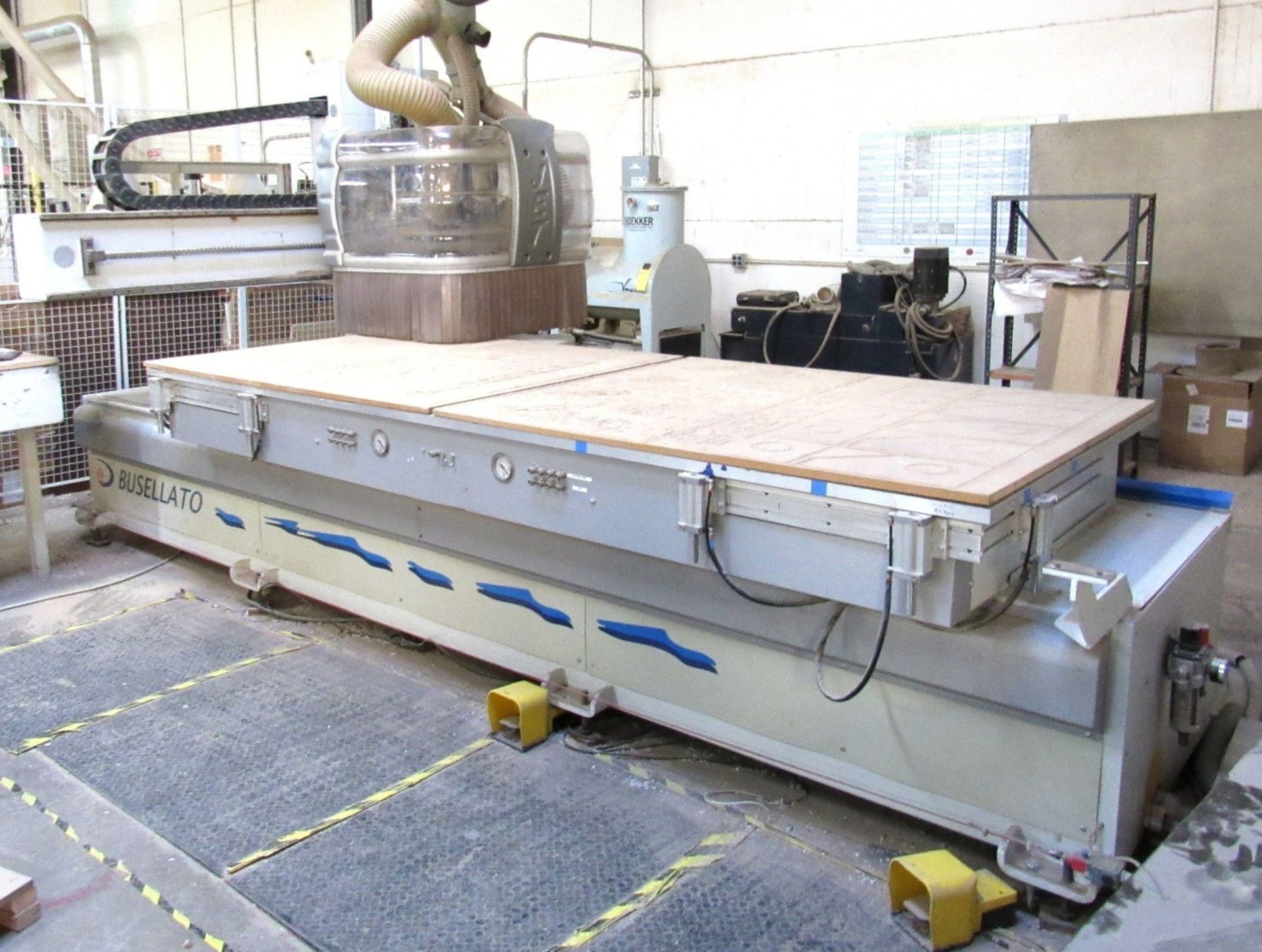 Busellato Mod.Jet 200RT CNC Flat Table Router w/ Dekker Vmax 40HP Vacuum Pump (2006)