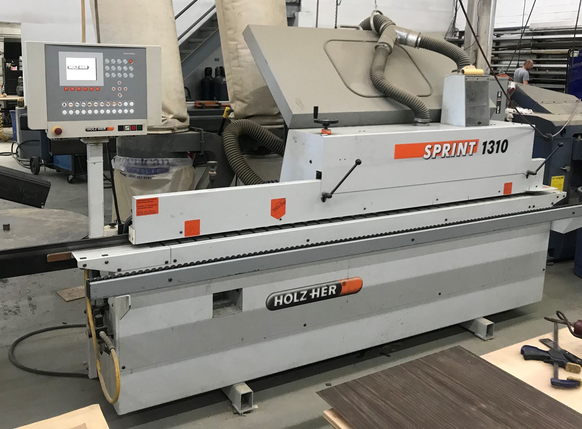 Holz Her Type Sprint 1310 Series KAM 06V0 Edgebander - (New 2006), Automatic Tape Feed System, Front