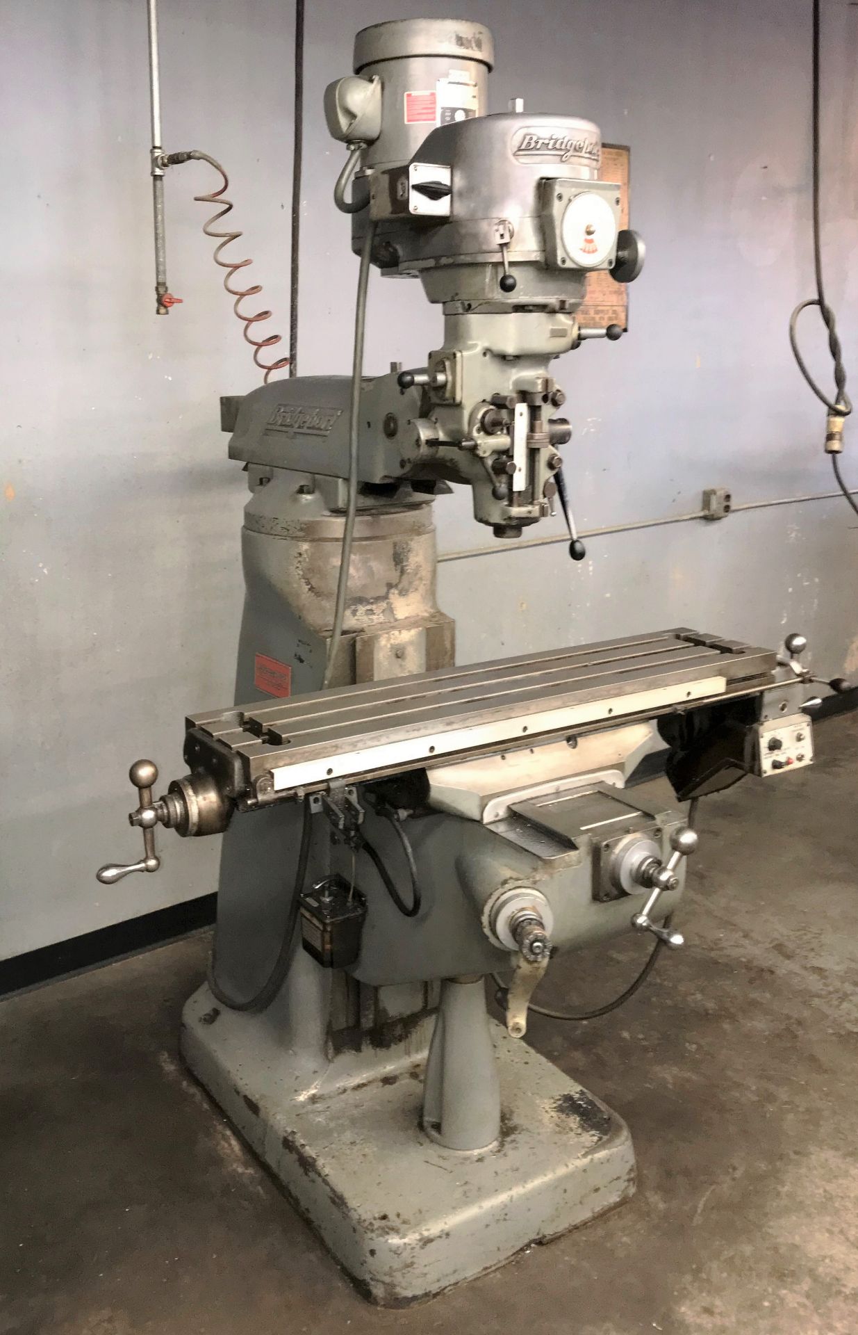 Bridgeport Mod.2J 2HP Vari-Speed Milling Machine - S/N 12BR182519, Spindle Speeds 60-4200 RPM, 9"