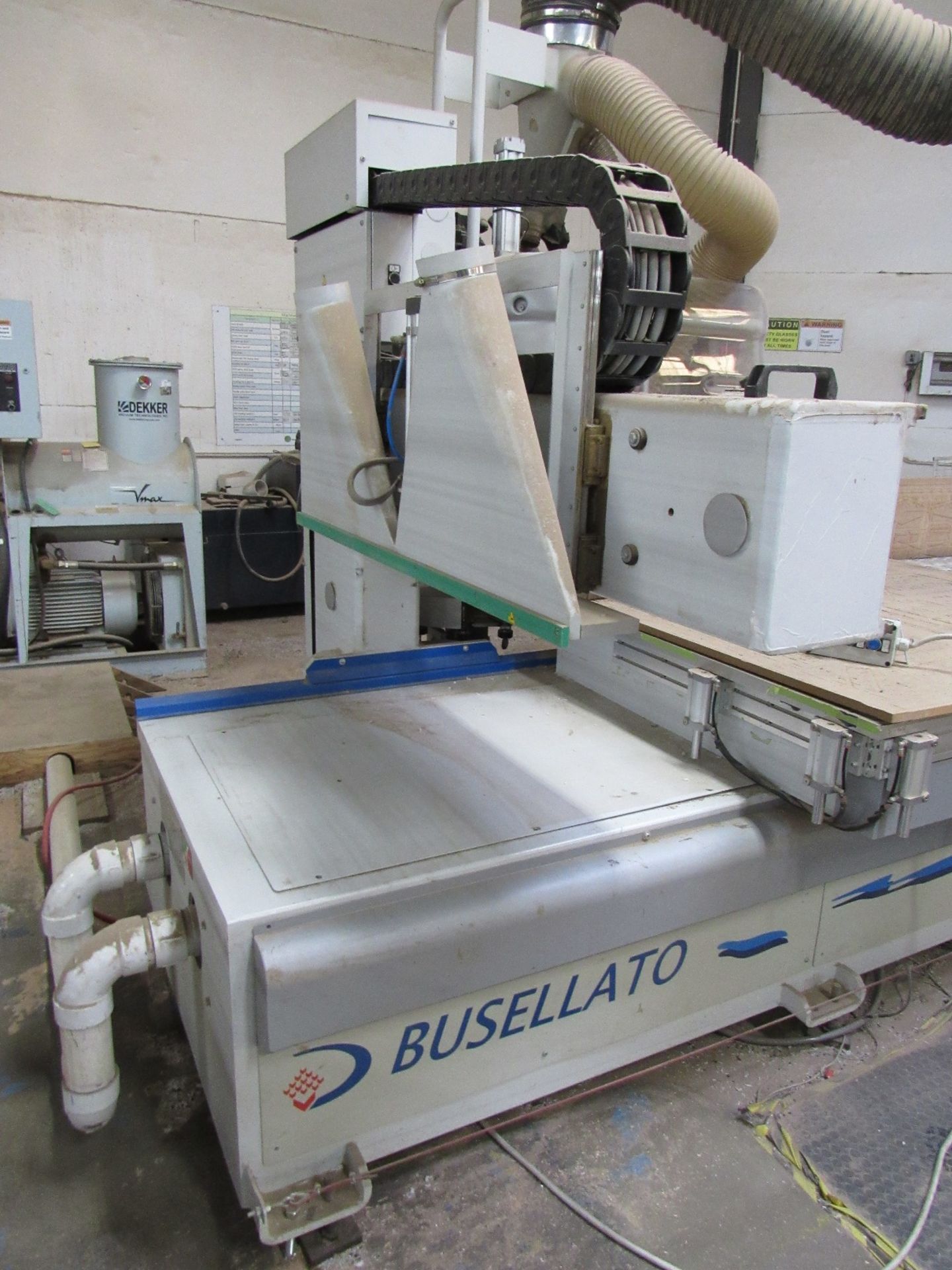 Busellato Mod.Jet 200RT CNC Flat Table Router w/ Dekker Vmax 40HP Vacuum Pump (2006) - Image 10 of 16