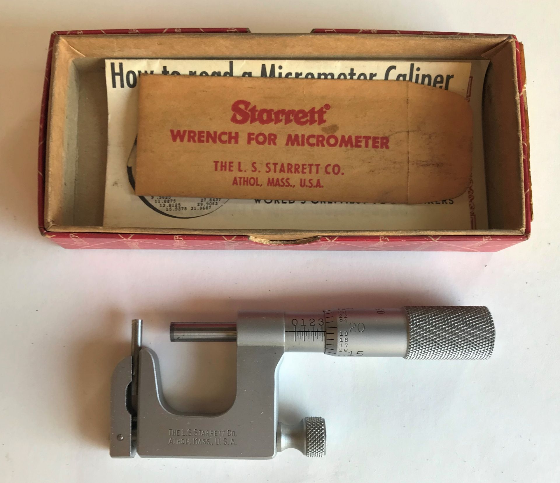 1" Starrett Mul-T-Anvil Micrometer