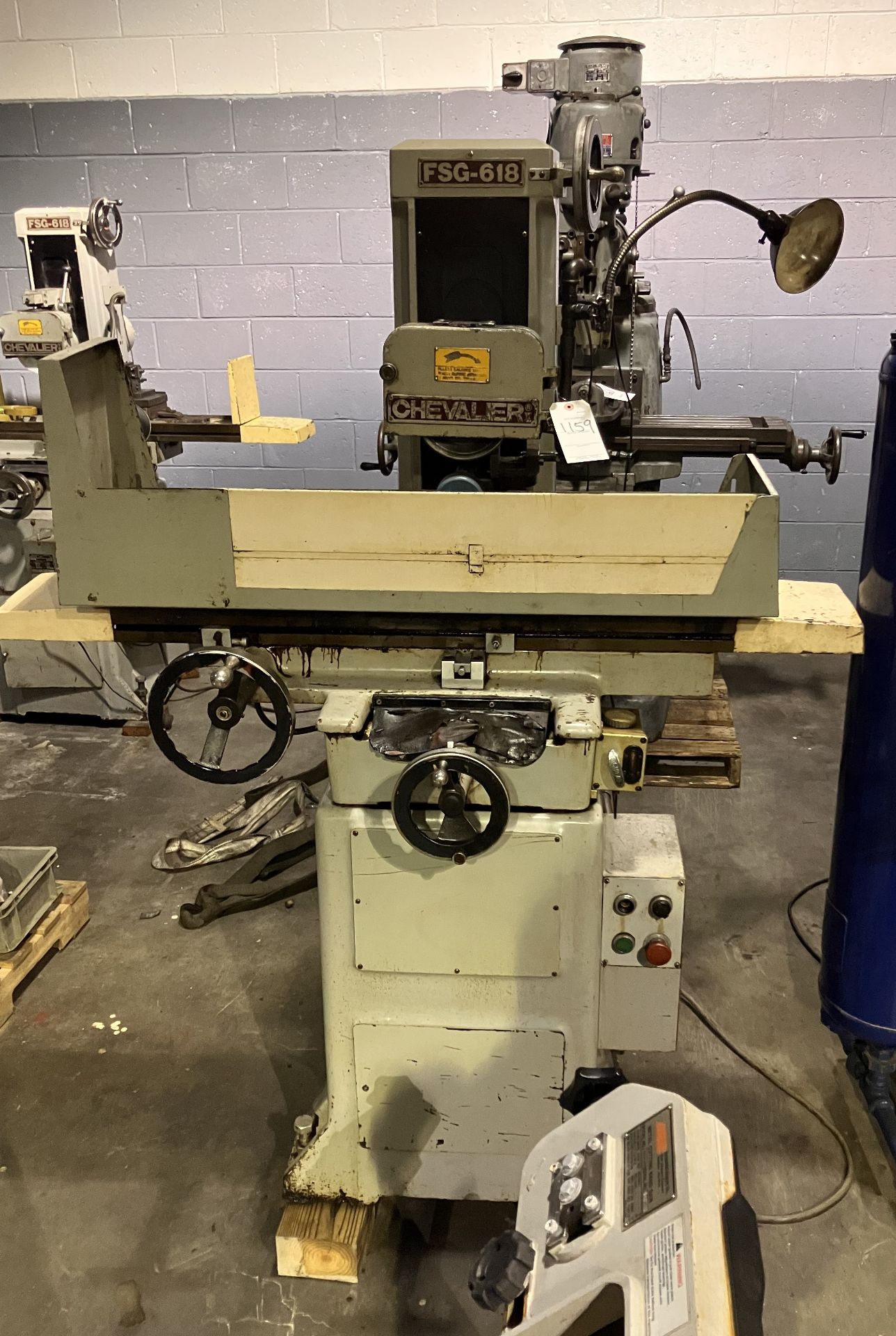 Chevalier Mod. FSG-618, 6"x18" Hand Feed Surface Grinder w/ 6"x12" Perm Magnetic Chuck & Grinding