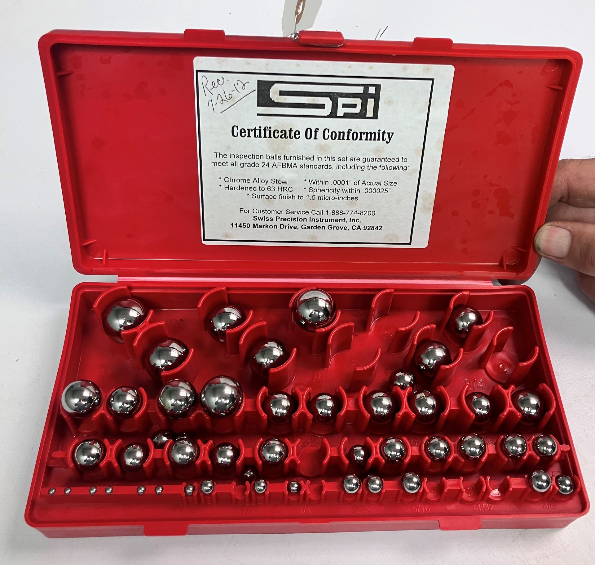 SPI 52 Pc. Precision Gage Ball Set