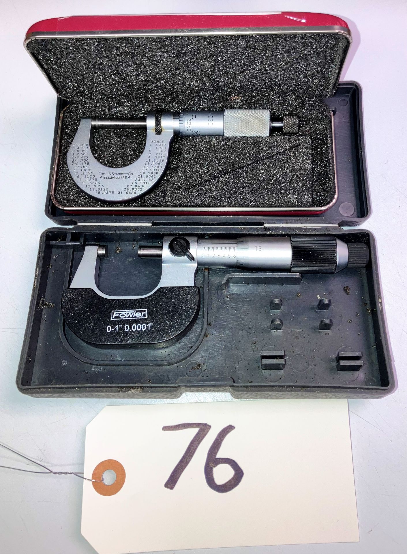 Fowler & Starrett 0-1" Micrometers