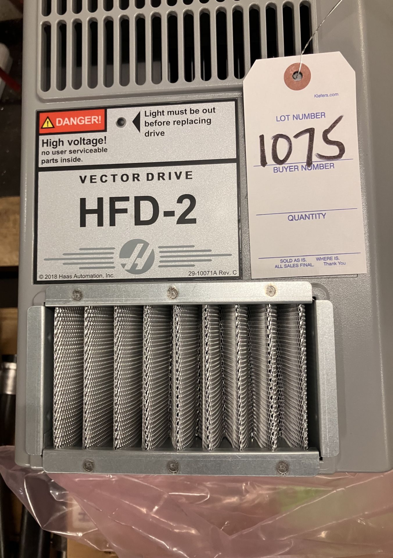 Haas Mod. HFD-2 Vector Drive