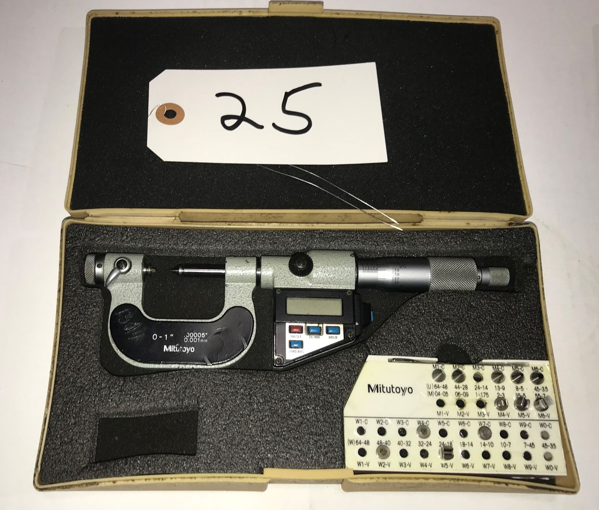 Mitutoyo 0 - 1" Digital Pitch Micrometer