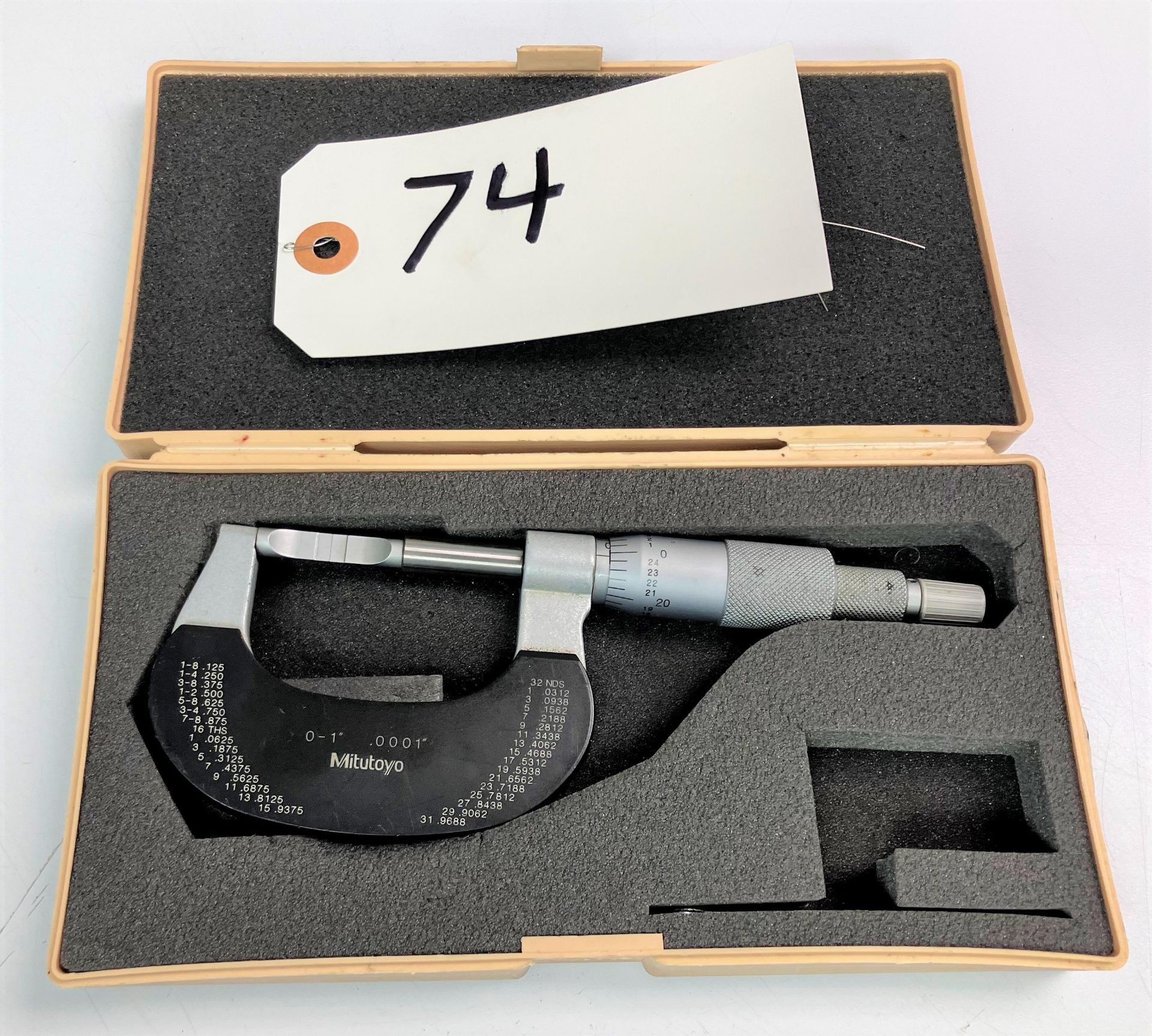 Mitutoyo 0 - 1" Blade Micrometer