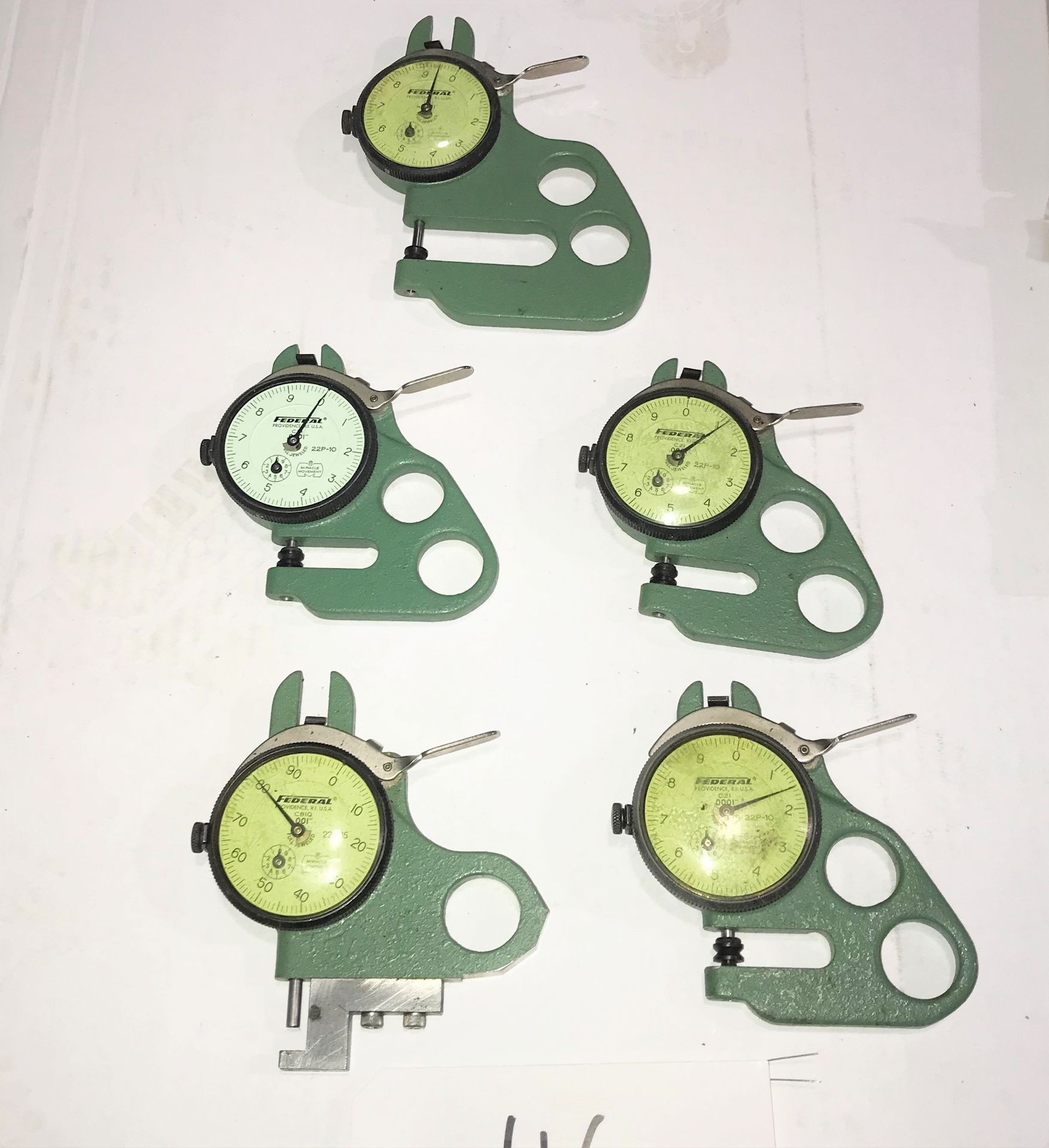 (5) Federal Dial Thickness Gages