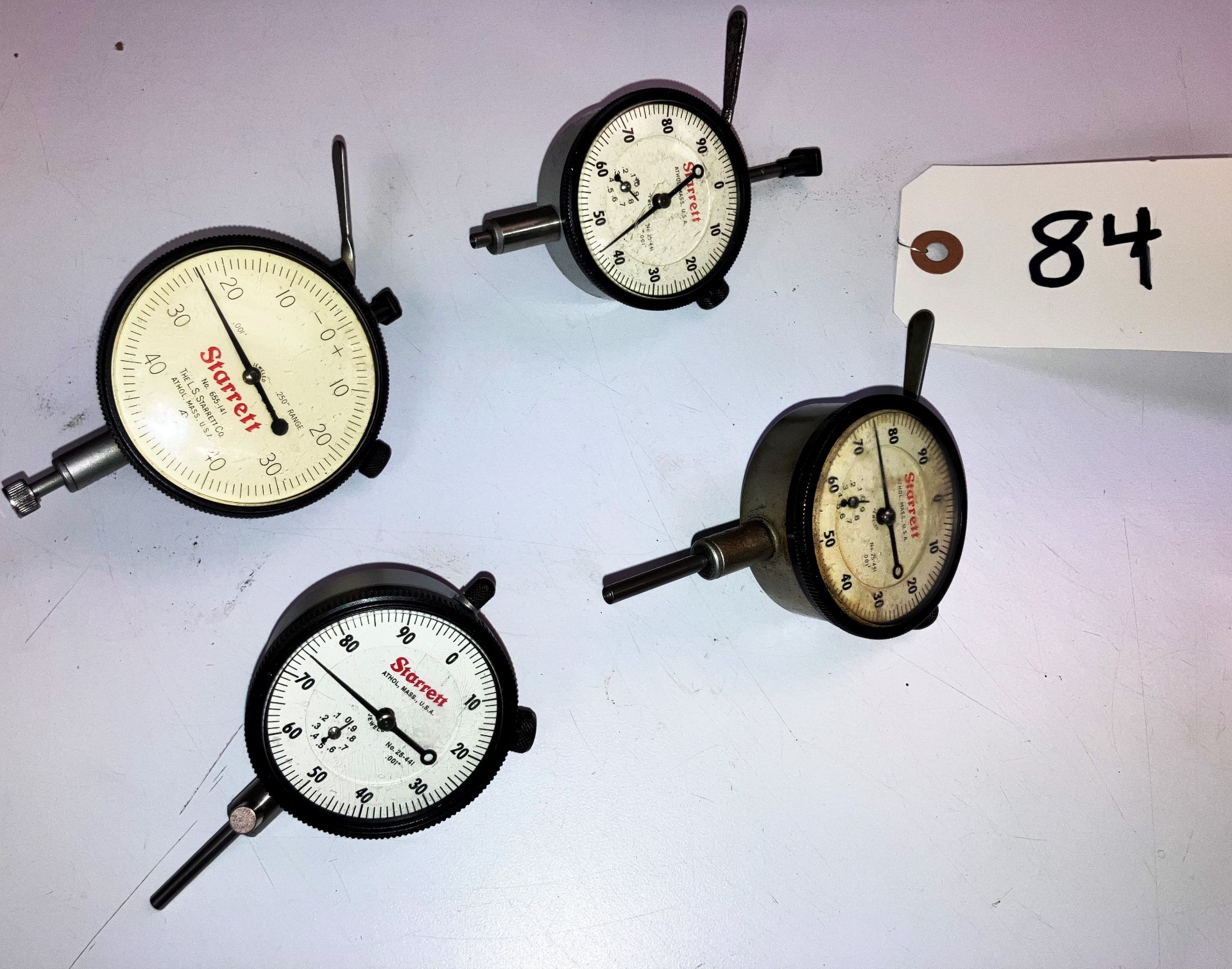 (4) Starrett Dial Indicators