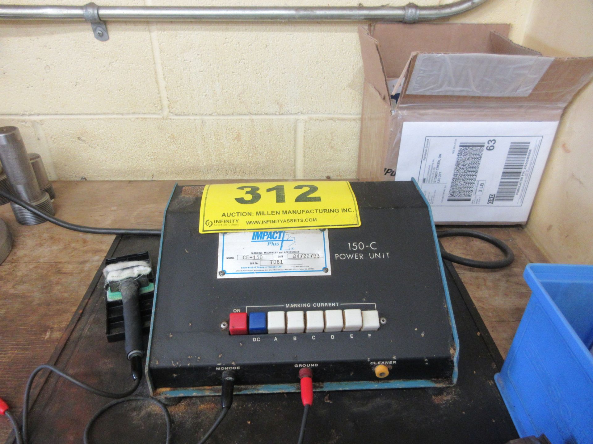 IMPACT PLUS CE-150 ELECTRONIC MARKING SYSTEM W/ COMPUTER, LQ-590 PRINTER AND SUPPLIES