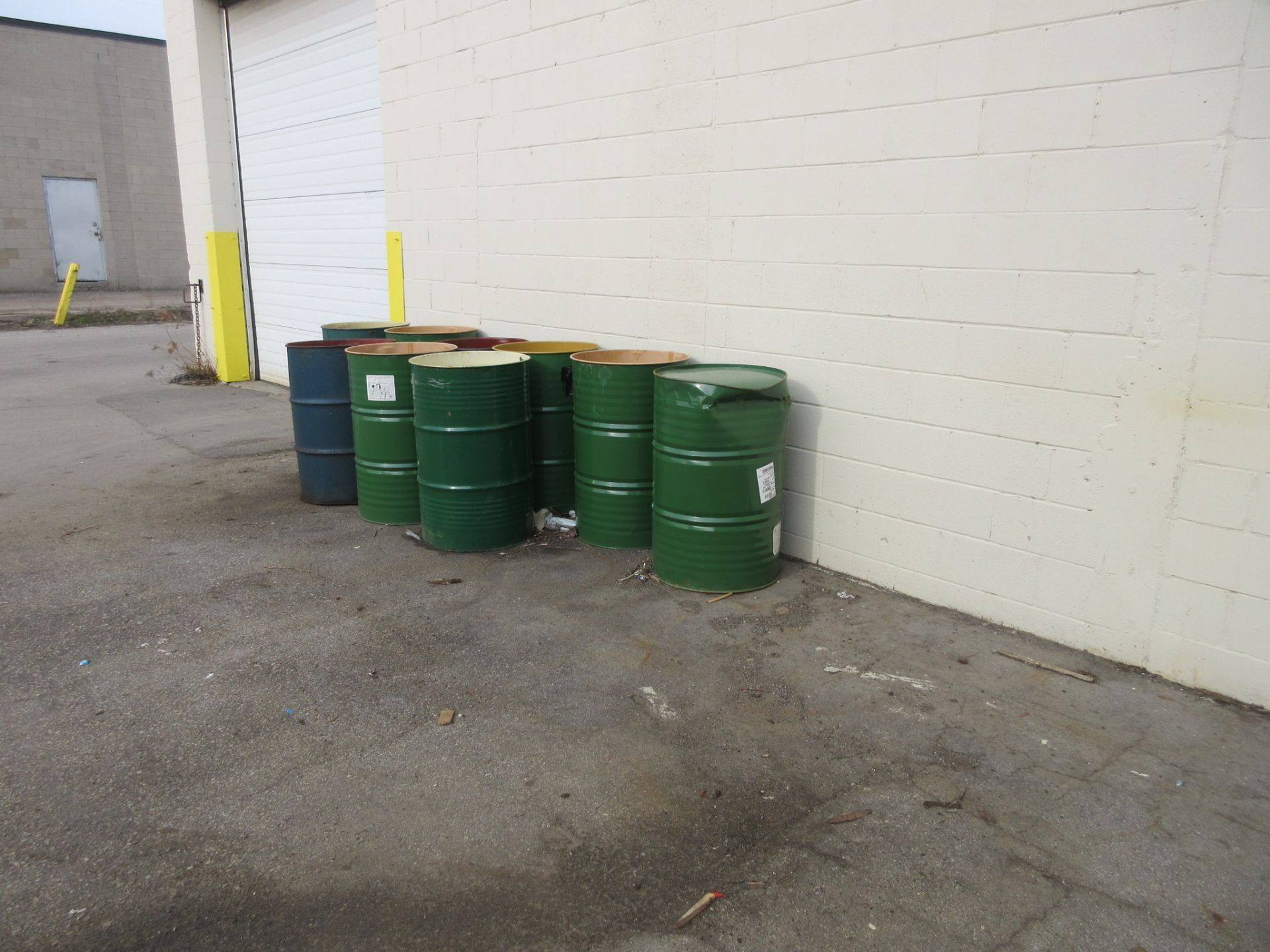 LOT OF (12) METAL BARRELS (EMPTY) - Image 2 of 2