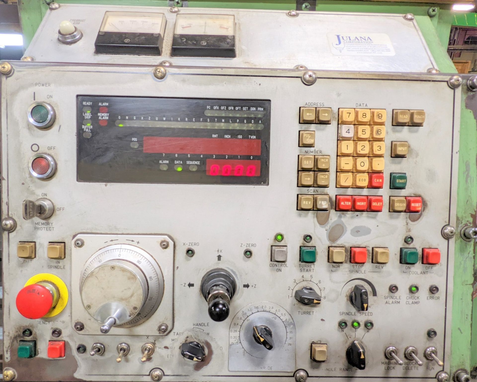 MORI-SEIKI TL-5A CNC TURNING CENTER, FANUC 6T CNC CONTROL, 3-JAW & 4-JAW CHUCKS, 22” SWING, 43” - Image 4 of 11