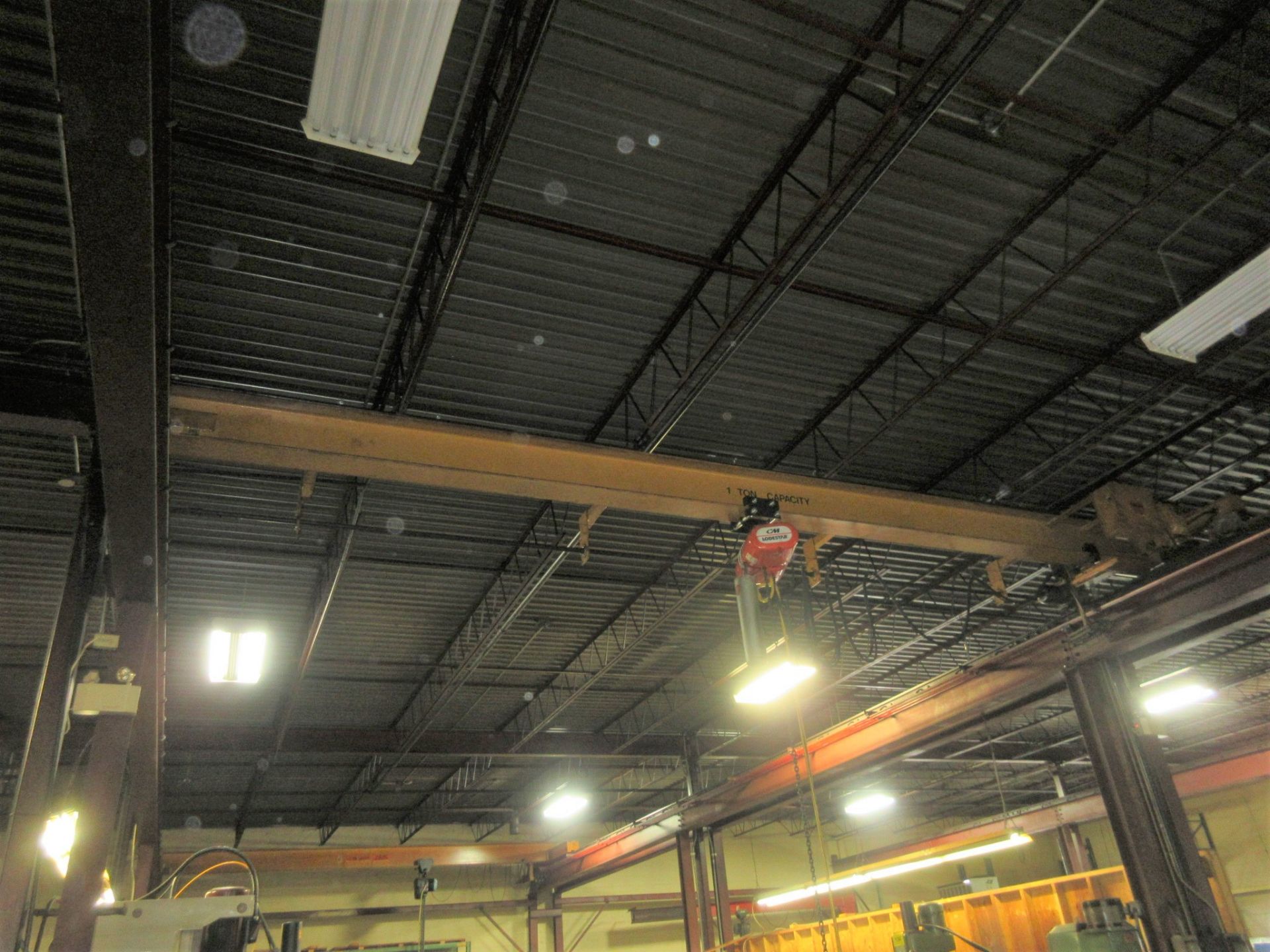 FREE STANDING CRANE SYSTEM, APPROX. 24'W X 225' RUNWAY W/ (14) SUPPORTS & BUS BAR (RUNWAY AND