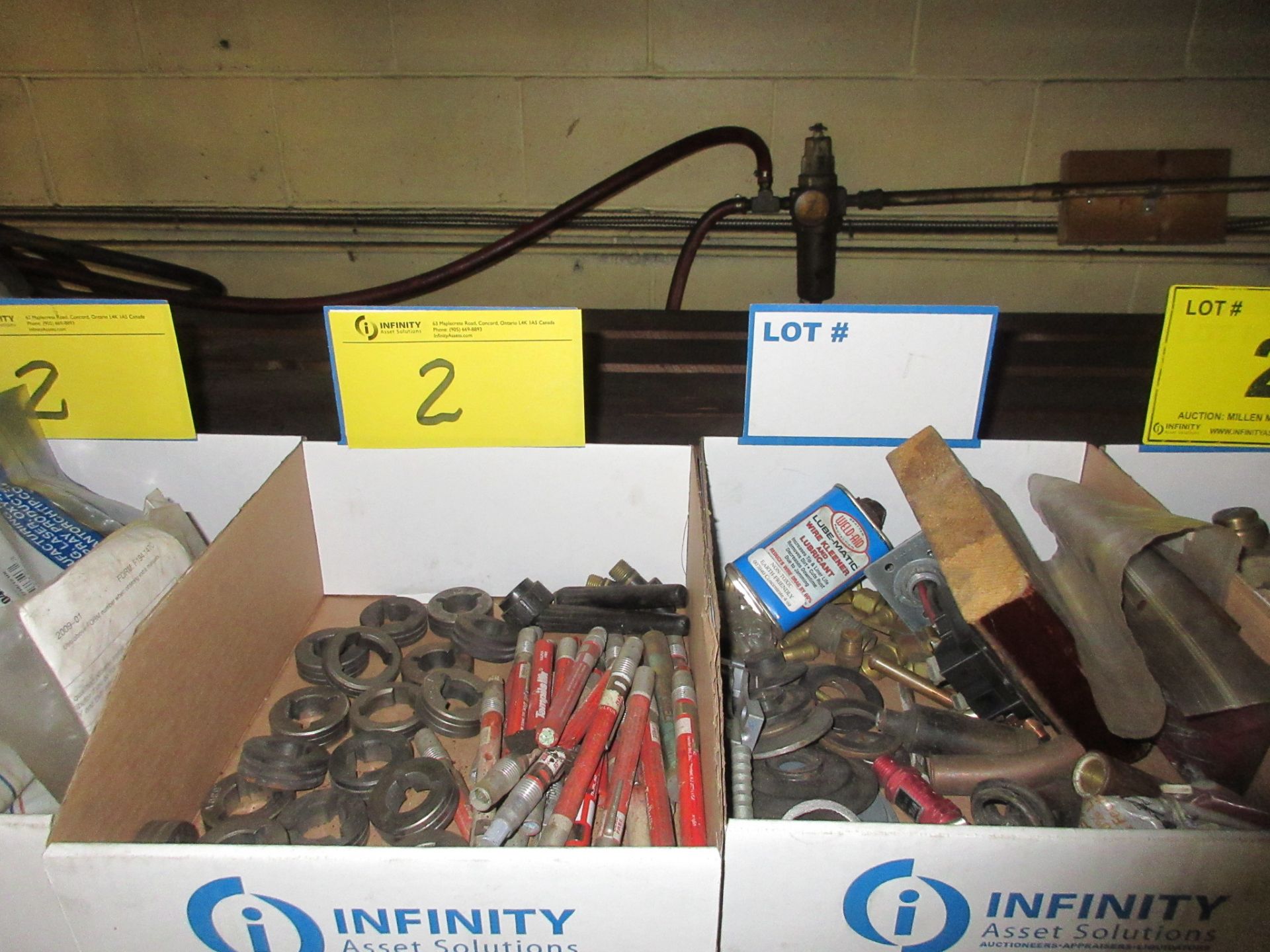 LOT OF ASST. WELDING SUPPLIES, REGULATORS, MASKS, CABLES, ETC. - Image 4 of 4