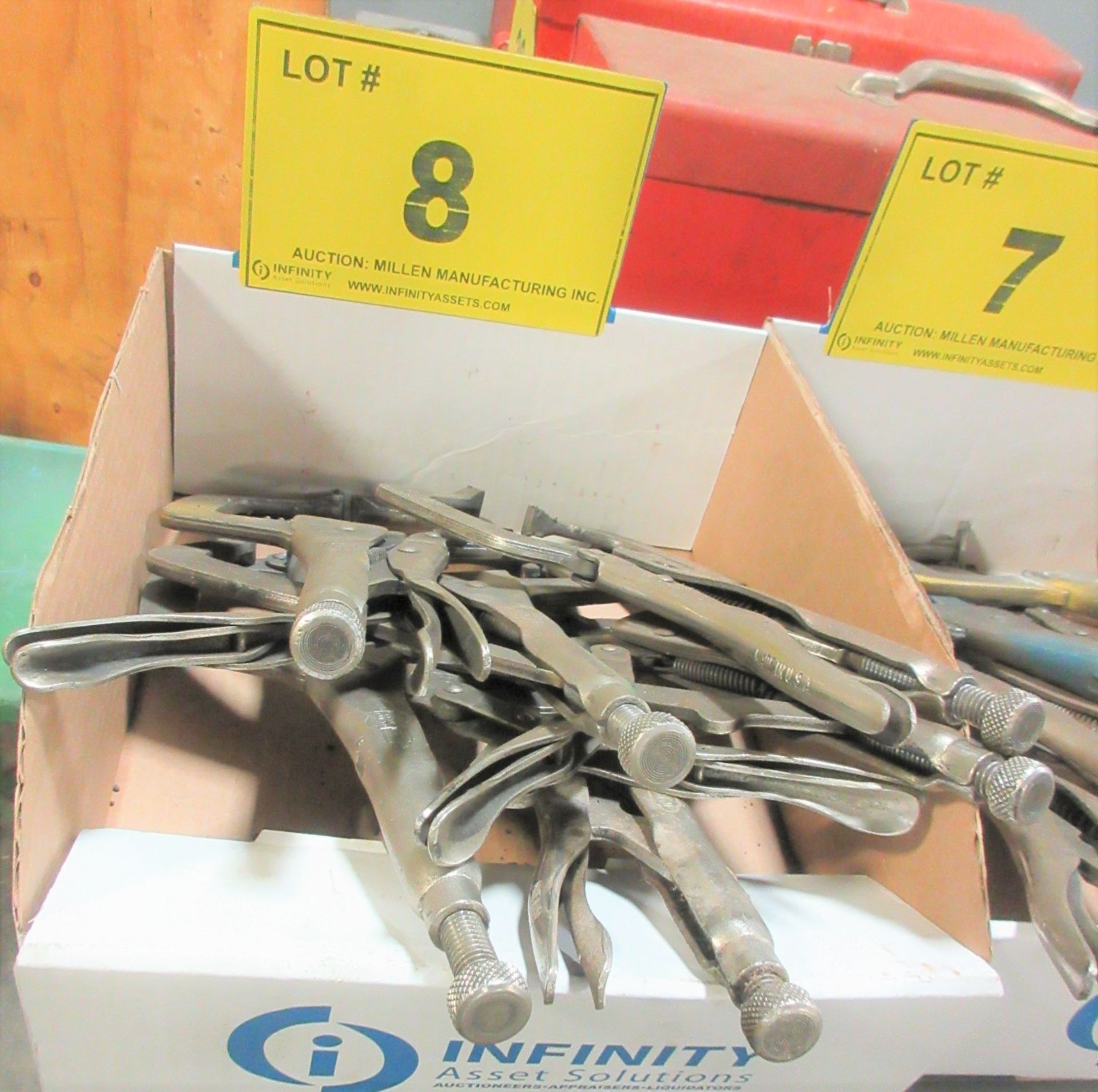 BOX OF (6) VISE CLAMPS