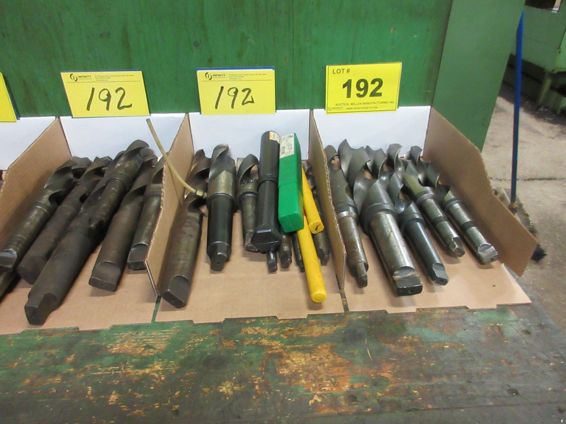 LOT OF (4) BOXES OF BORING DRILLS