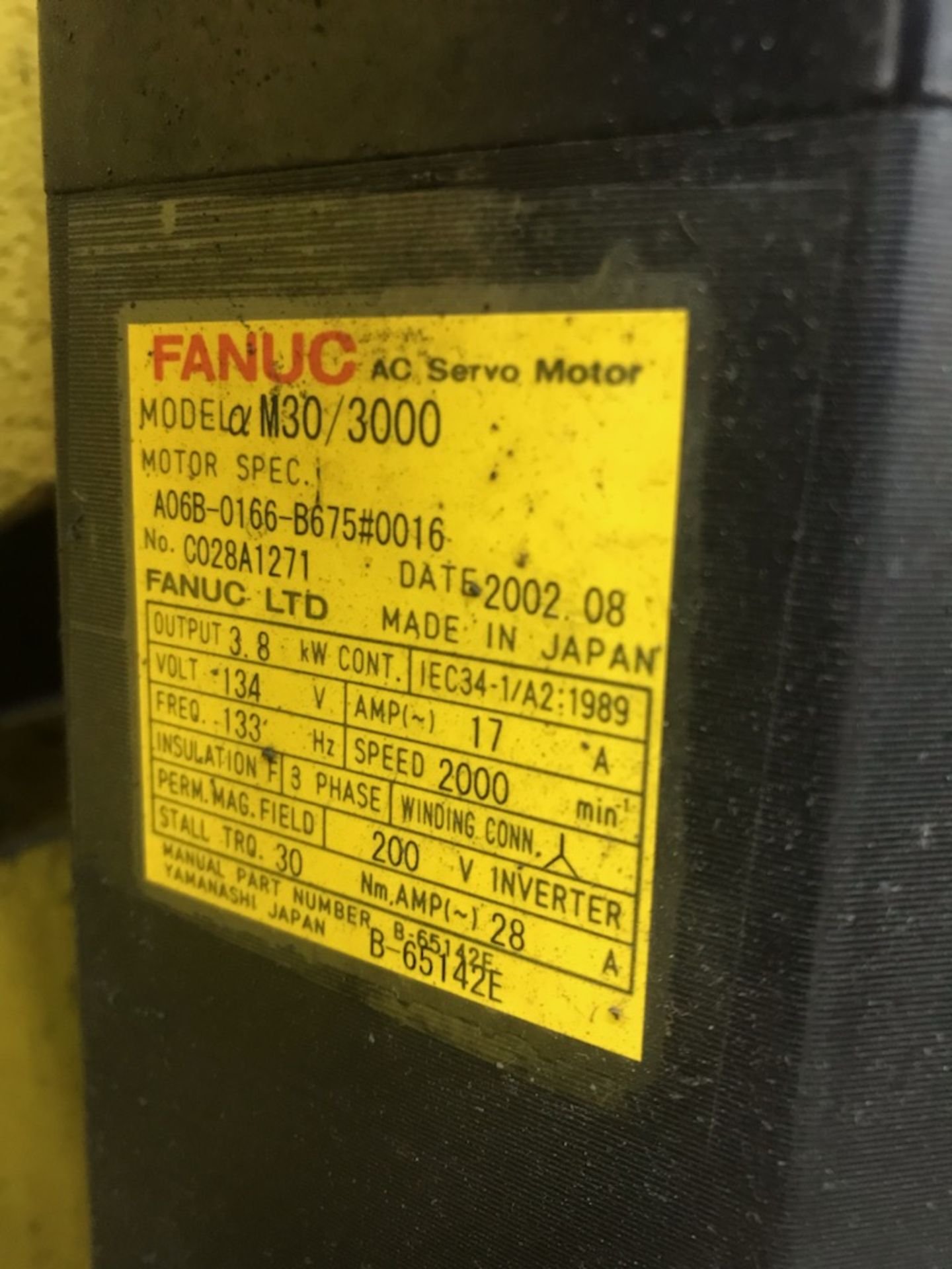 FANUC S-430IW LOADING ROBOT W/ SYSTEM RJ3 ROBOT CONTROLLER, CABLES AND TEACH PENDANT (LOCATED IN - Image 9 of 10