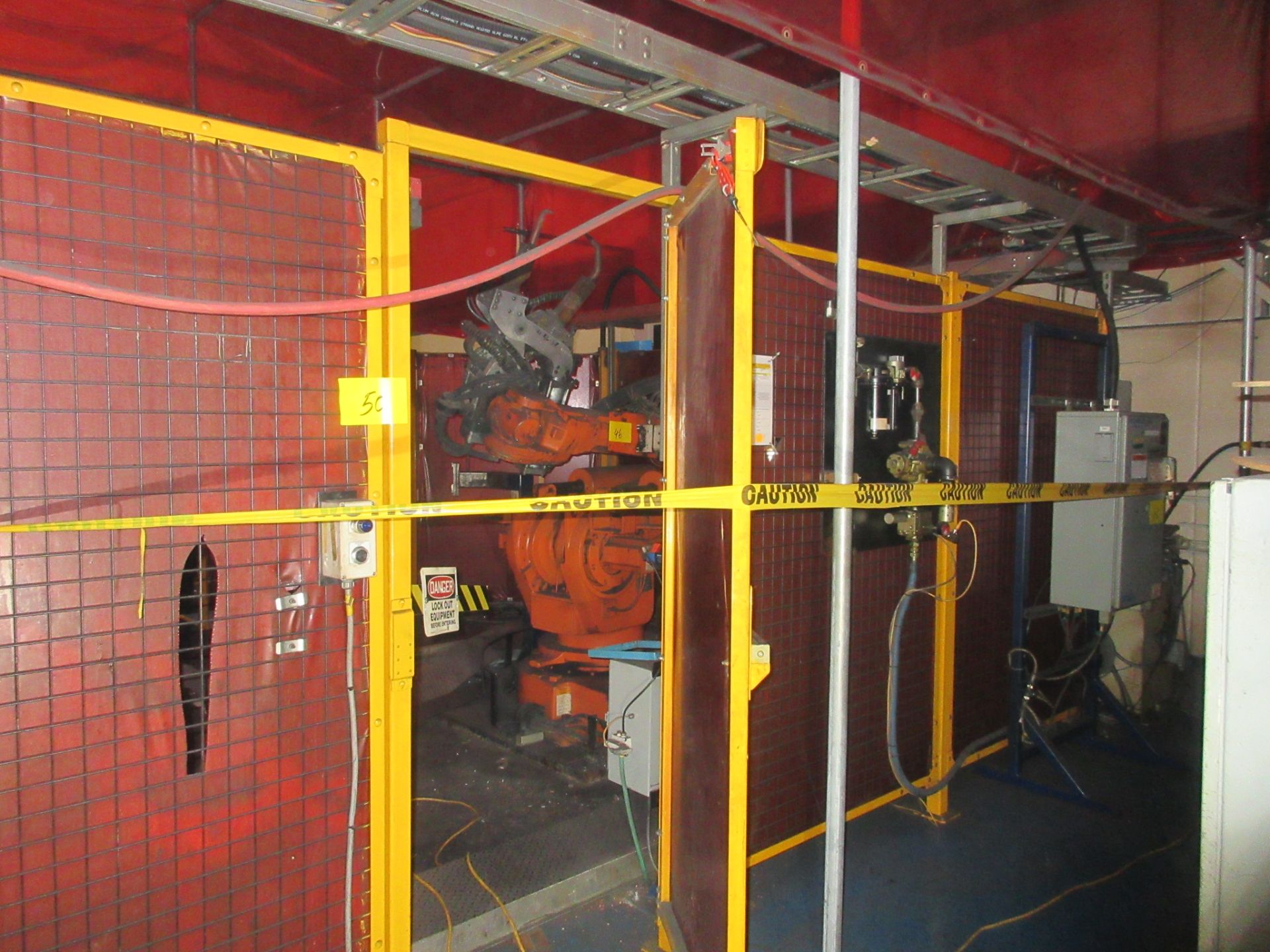 LOT OF SAFETY CAGE PANELS, APPROX. 7'H X 70'L TOTAL LENGTH W/ DOORWAY (LOCATED IN BRAMPTON, ON) (