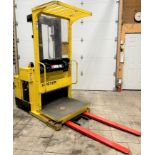 HYSTER R30ES ELECTRIC ORDER PICKER, S/N B174H02615S, 3,000LB CAP., 135" MAX LIFT, 24V (LOCATED IN