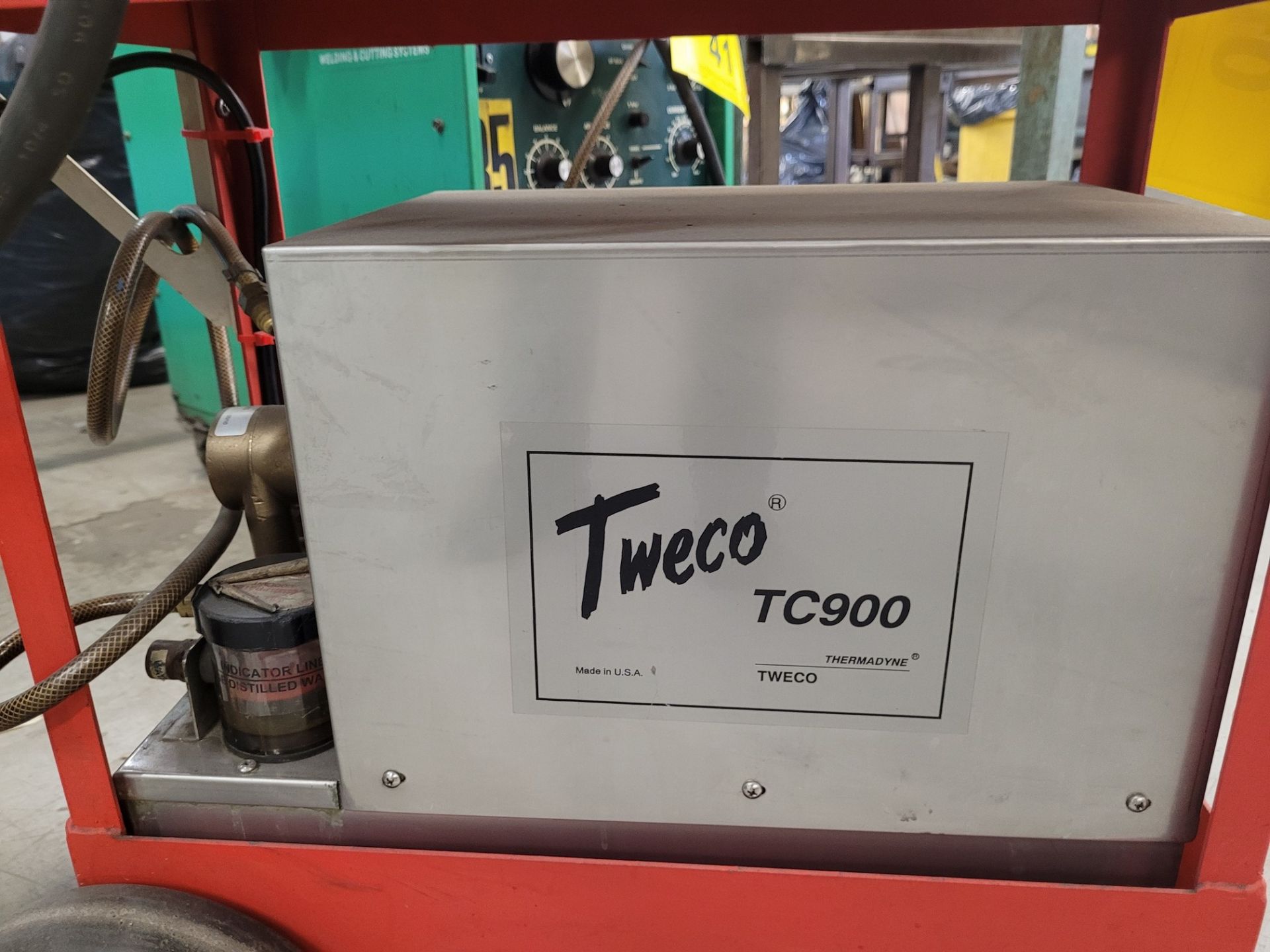 THERMAL ARC 300GTSW ARC WELDER, S/N 000913A188809G W/ TWECO TC900 COOLING UNIT (NO TANKS) - Image 4 of 5