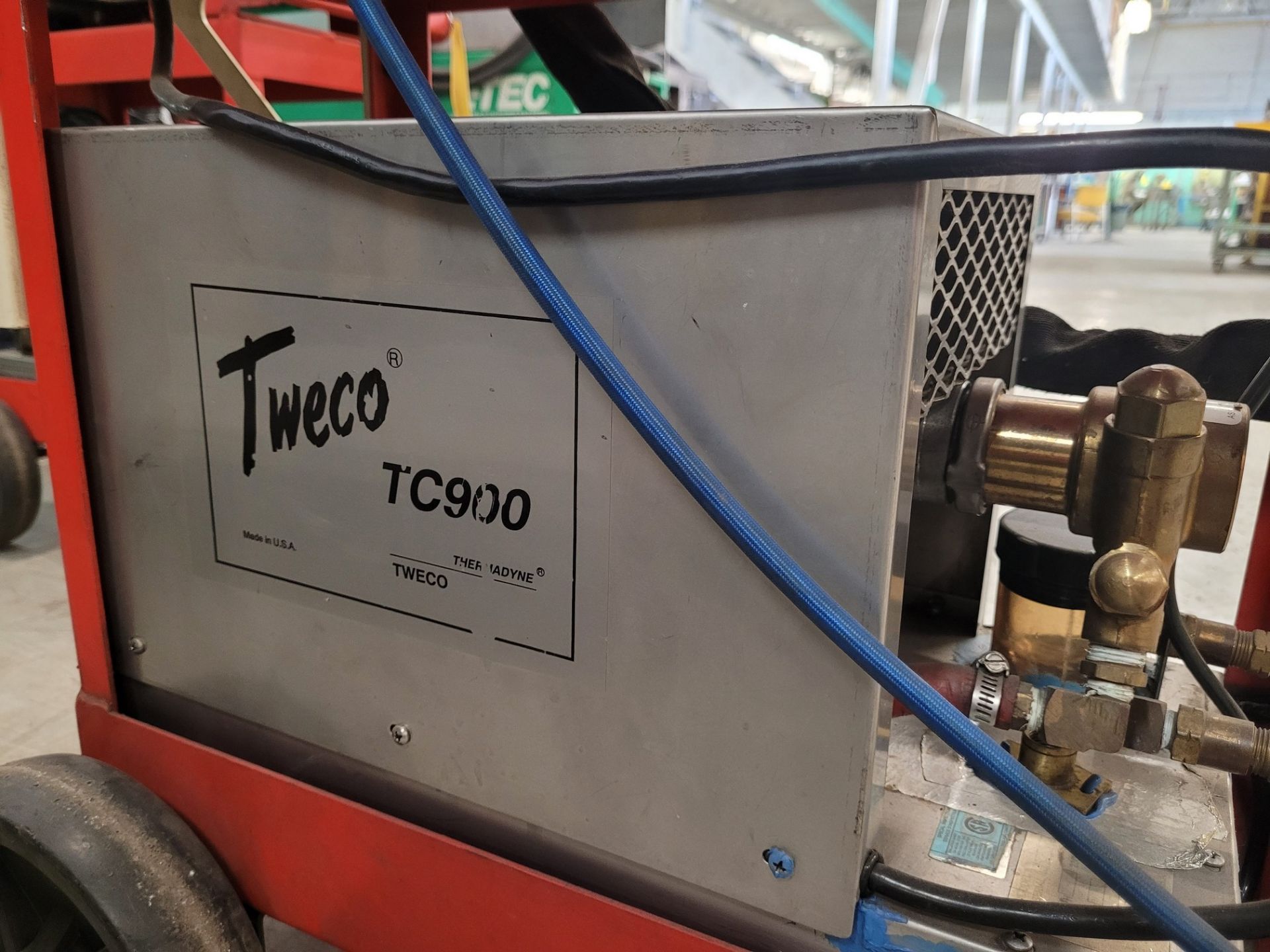 THERMAL ARC 300GTSW ARC WELDER, S/N 000930A188809G W/ TWECO TC900 COOLING UNIT (NO TANKS) - Image 6 of 6