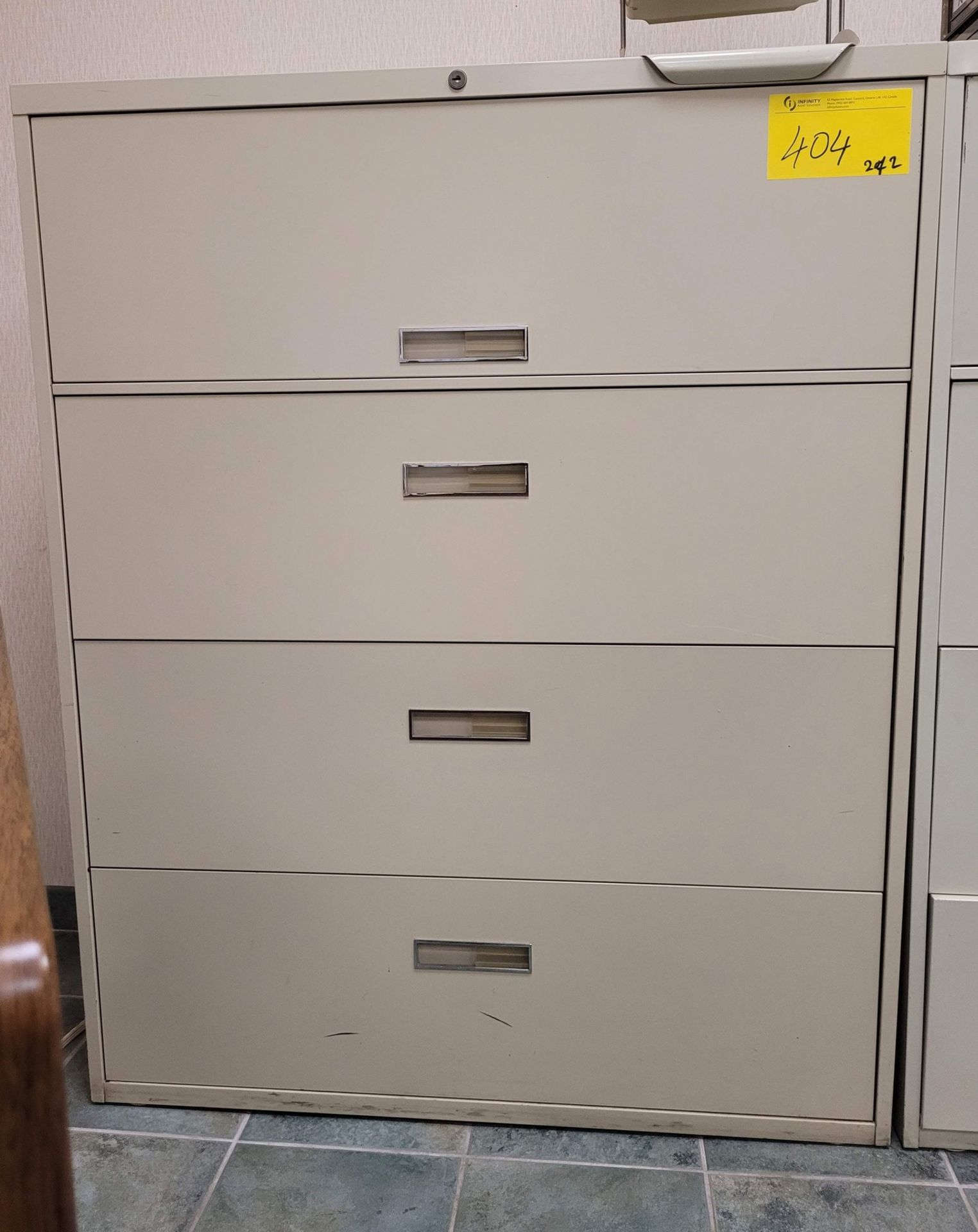 LOT (2) FOUR DRAWER LATERAL FILE CABINETS - Image 2 of 2