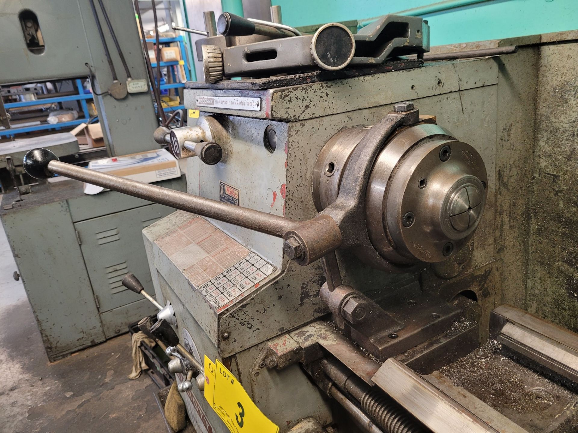 ELLIOT MS30/2500 OMNI SPEED LATHE, 15” SWING, 60” BED, COLLET CHUCK, TOOLPOST, TAILSTOCK, SPEEDS - Image 2 of 7