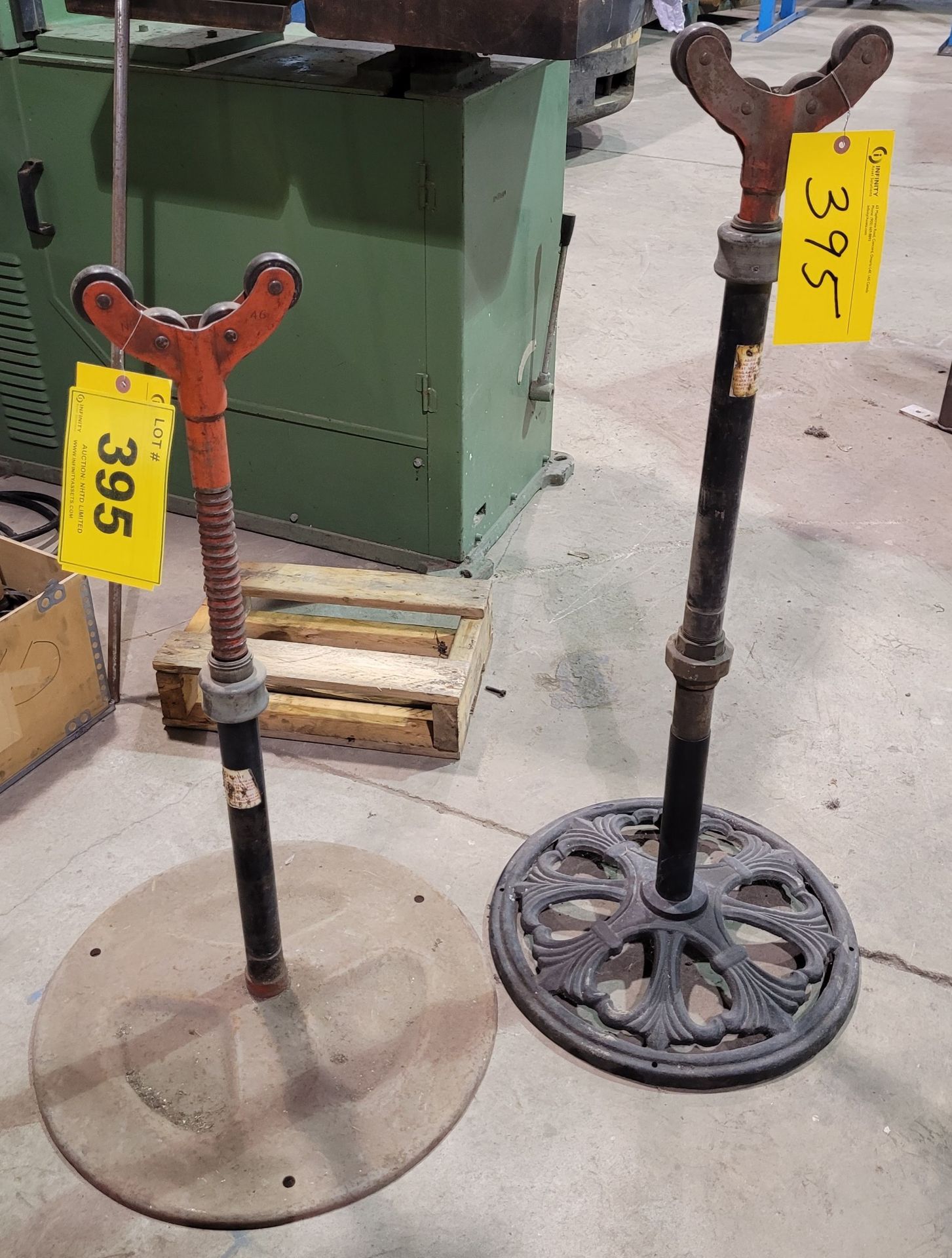 LOT OF (2) PIPE STANDS