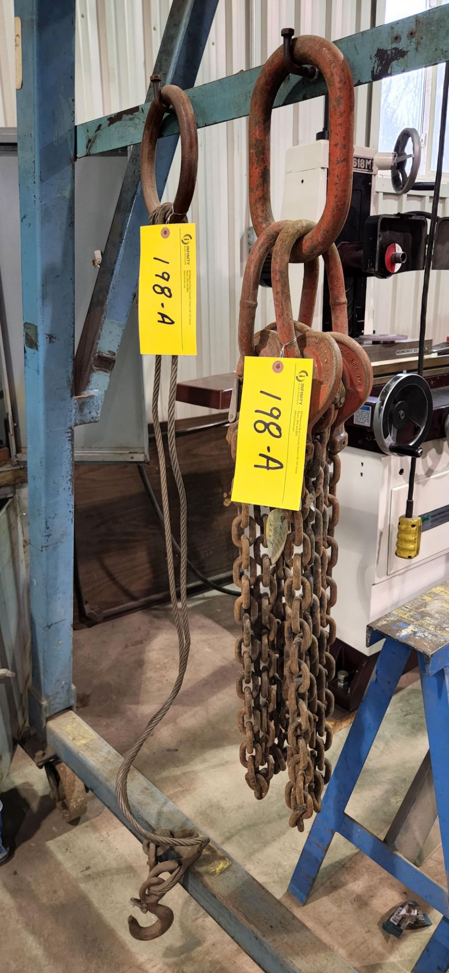 4-HOOK LIFTING CHAIN W/ 2-HOOK CABLE