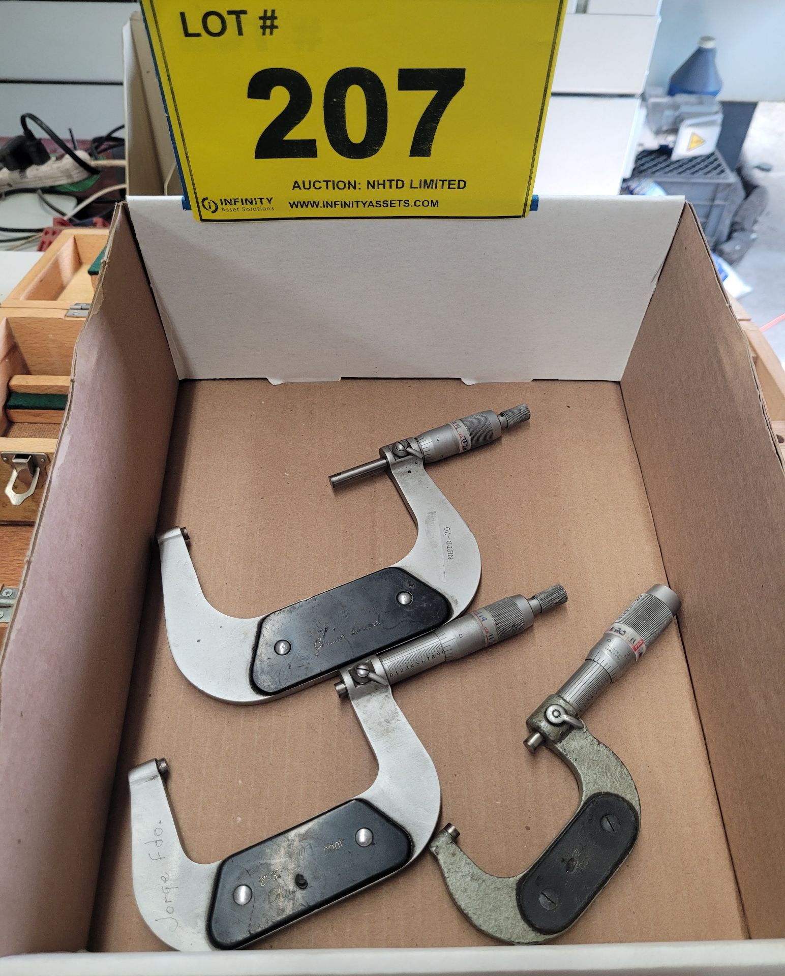 LOT - (3) MICROMETERS, 3-4"/2-3"/1-2"