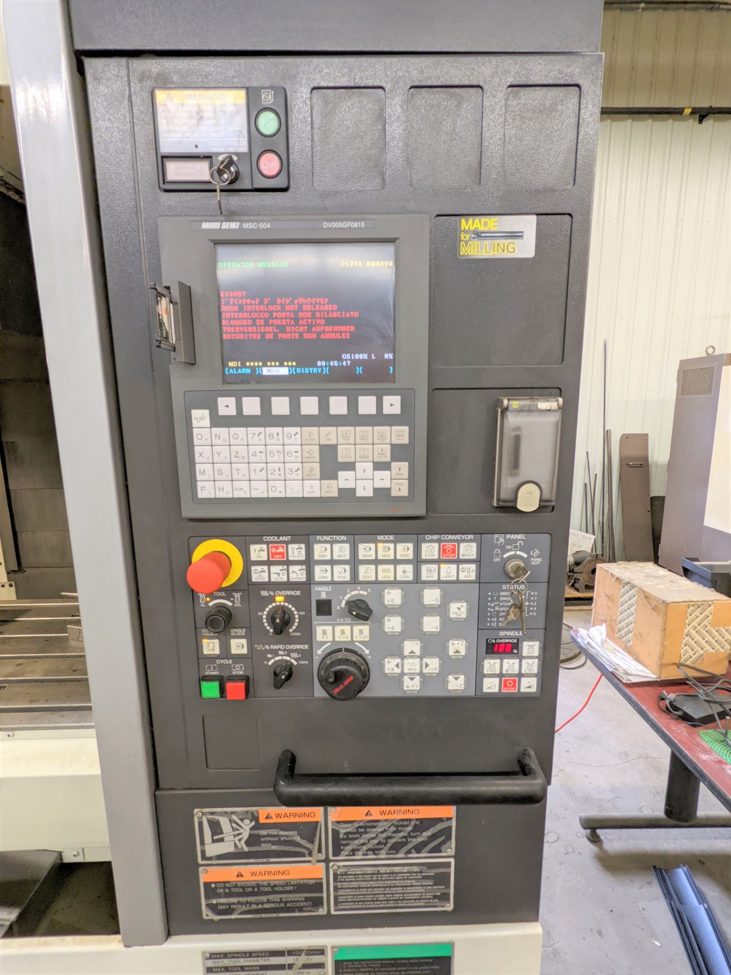 2007 MORI SEIKI DUALVERTICAL 5100 CNC VERTICAL MACHINING CENTER, MSC-504 DV005GF0815 CNC CONTROL, - Image 5 of 28