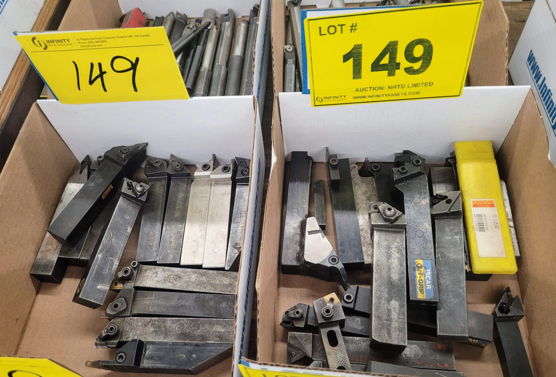 LOT - LATHE TOOLING - (2) BOXES