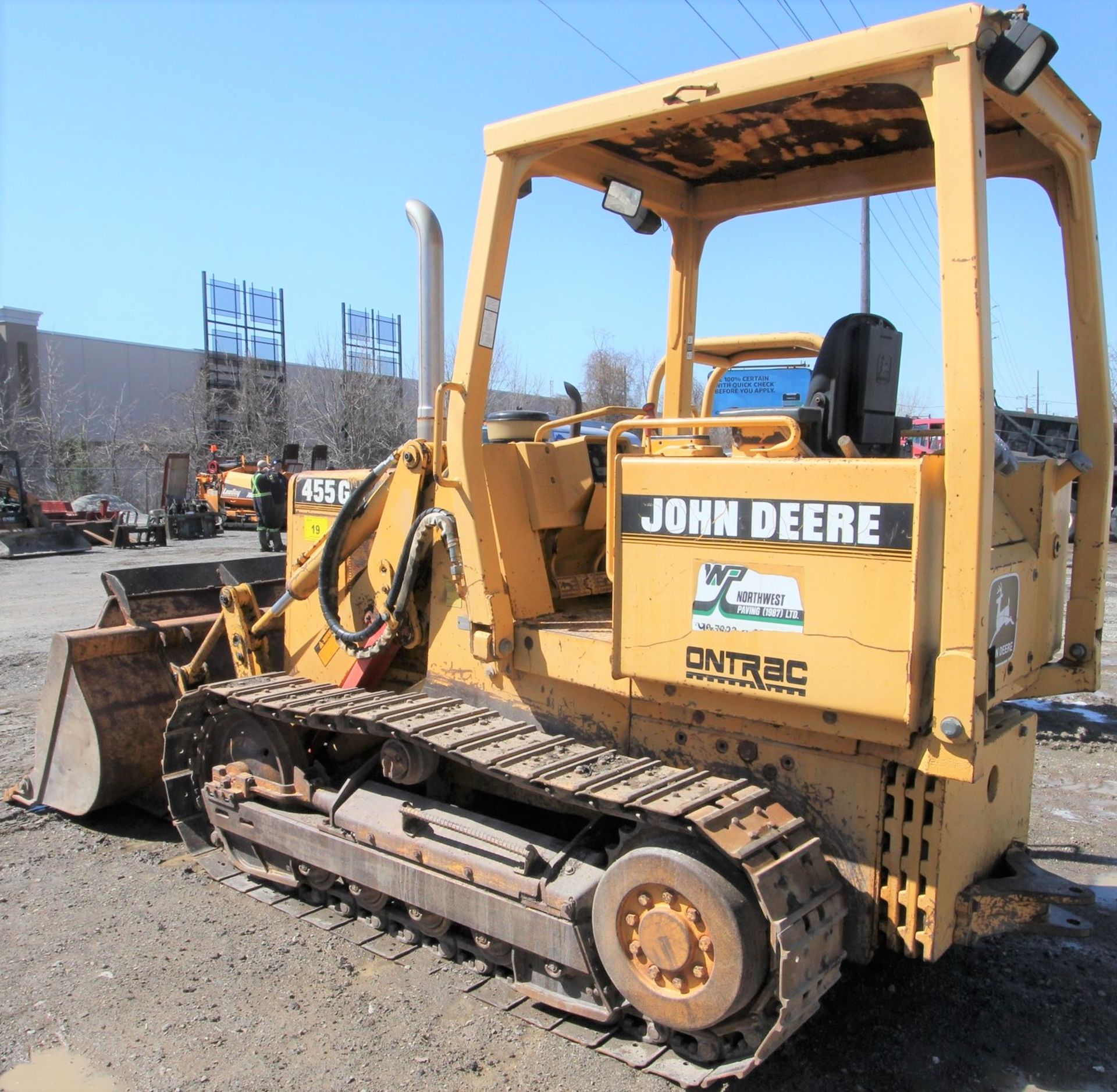 1994 JOHN DEERE 455G CRAWLER LOADER, PUSH BLADE, PIN T0455GA798450 - Image 2 of 21