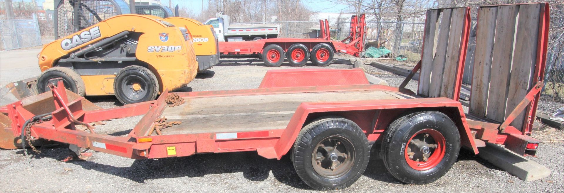 J.C. TRAILERS 12' TANDEM AXLE TRAILER, 7,200 LBS. MAX CAPACITY, SPRING SUSPENSION, PIN HITCH, - Image 4 of 7