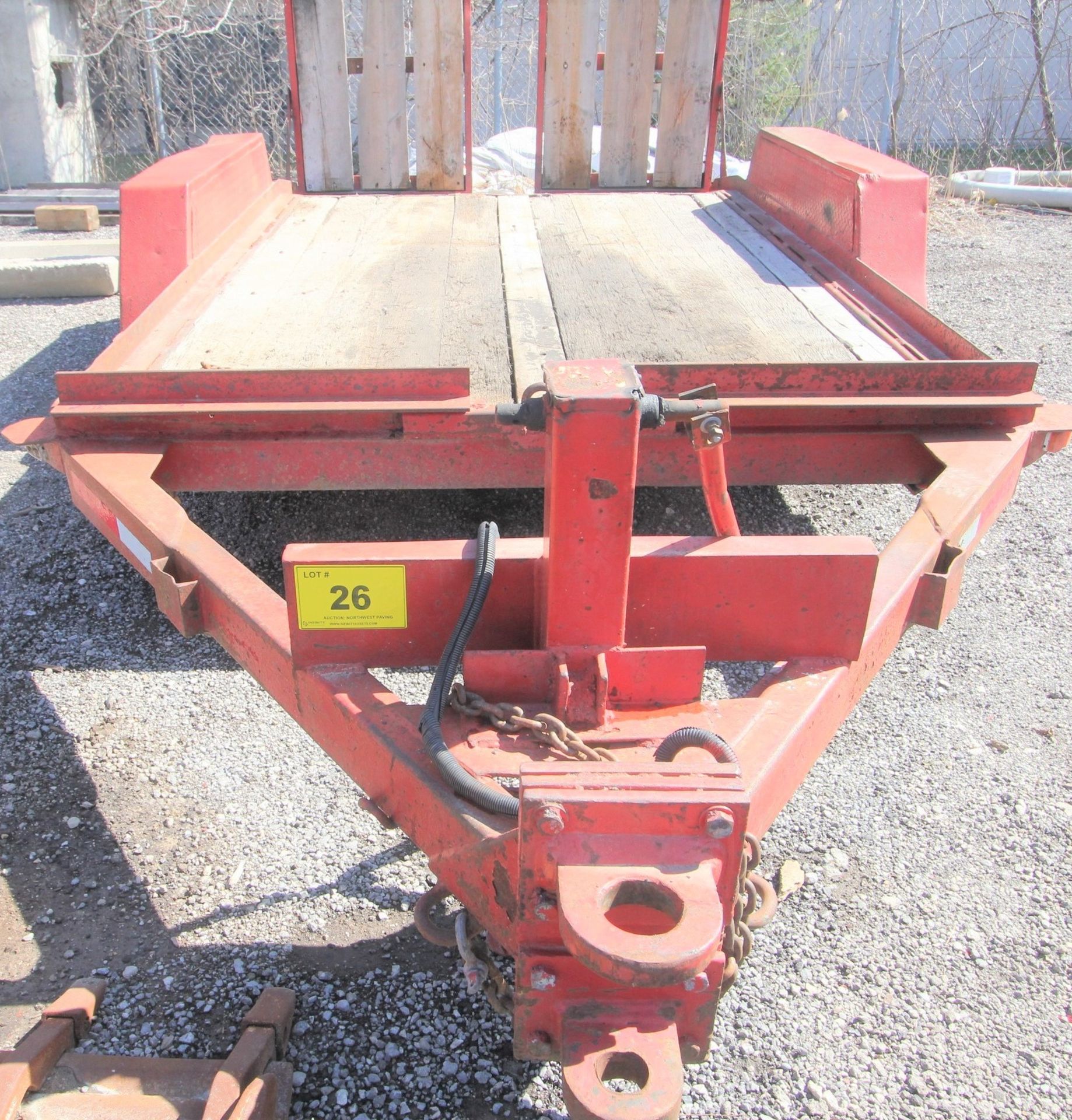 J.C. TRAILERS 12' TANDEM AXLE TRAILER, 7,200 LBS. MAX CAPACITY, SPRING SUSPENSION, PIN HITCH, - Image 2 of 7