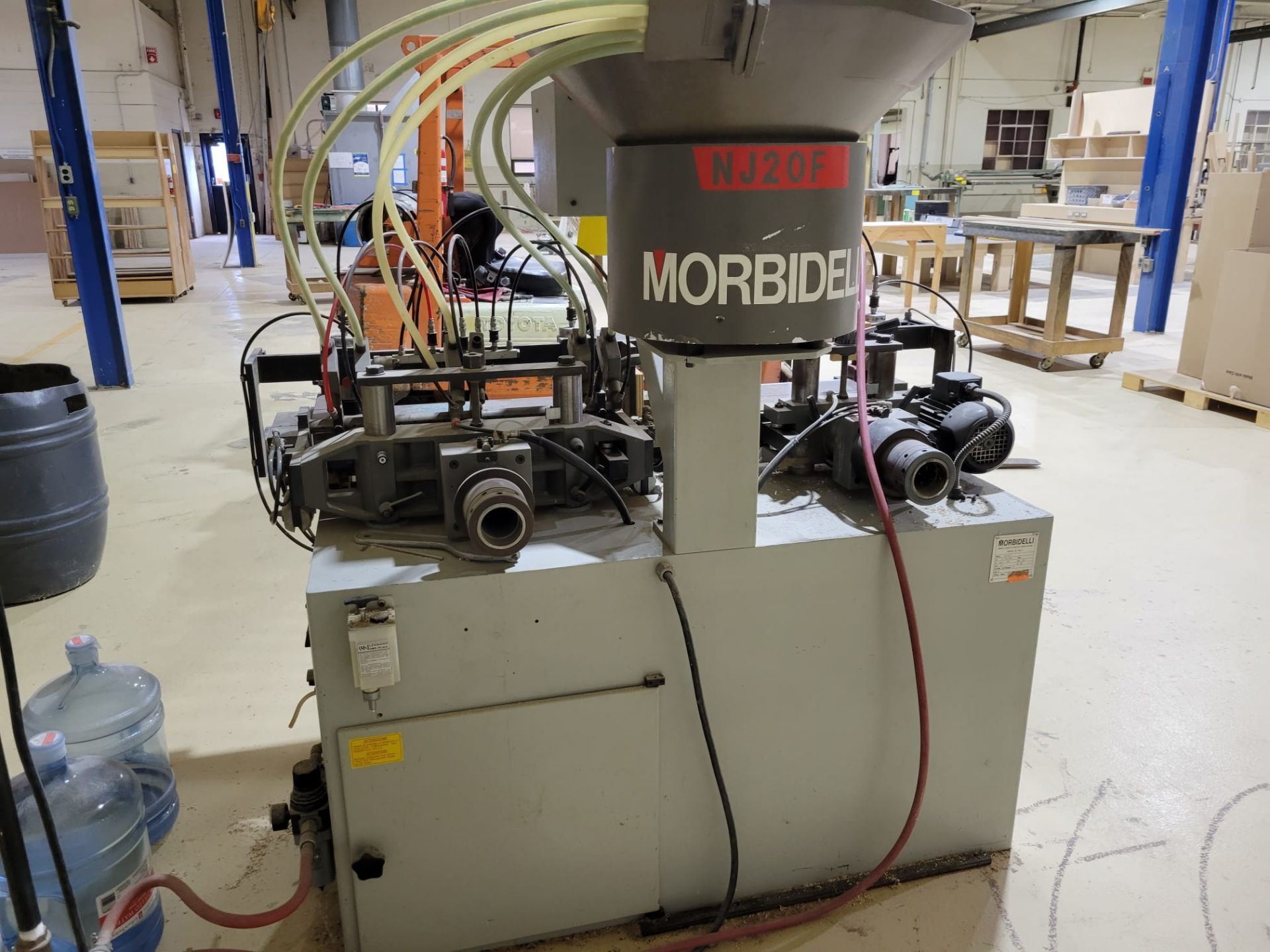 1994 MORBIDELLI N/J20F DOWEL INSERTER, WITH VIBRATORY HOPPER/FEEDER, AIR HOLD DOWN CLAMPS, S/N AL/ - Image 11 of 11