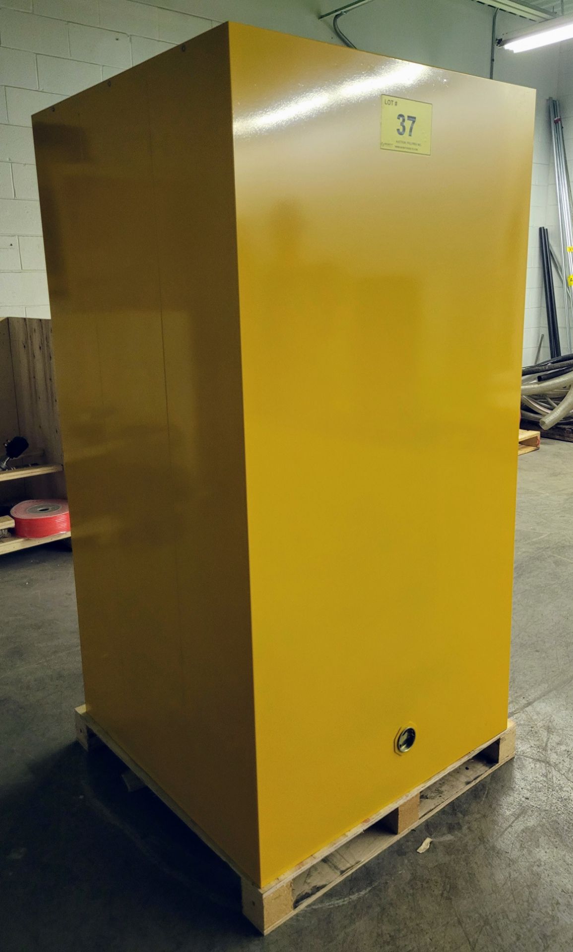 NEW FLAMMABLE TWO DOOR STORAGE CABINET - (34"L X 34"W X 65"H) - Image 2 of 3
