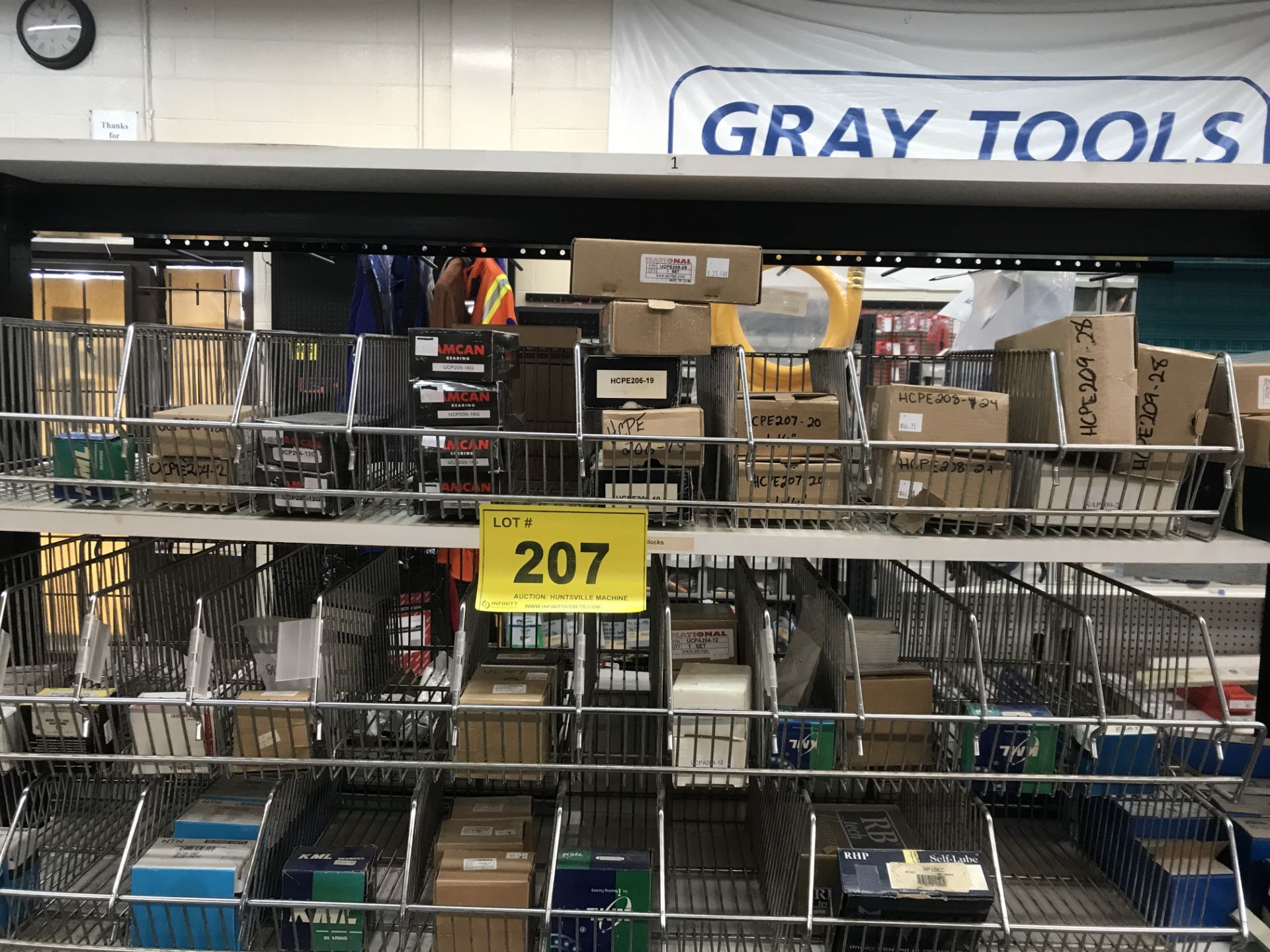 CONTENTS OF (3) UPPER SHELVES OF (3) SECTIONS OF RACK INCLUDING BEARINGS, SEALS (RACK NOT INCLUDED) - Image 4 of 17