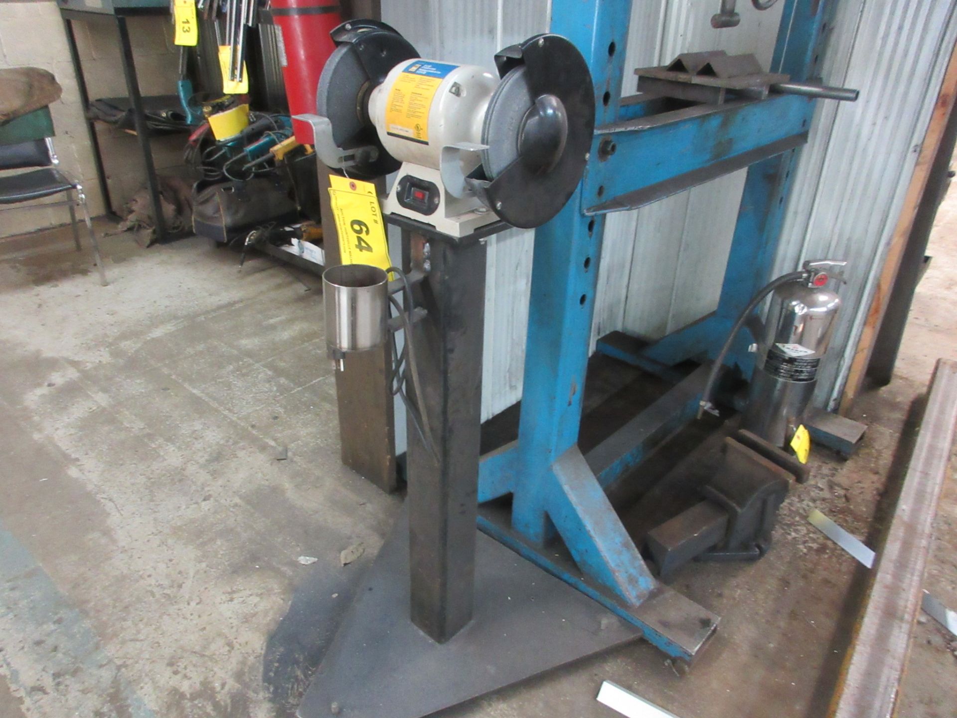 POWERFIST 8" PEDESTAL BENCH GRINDER