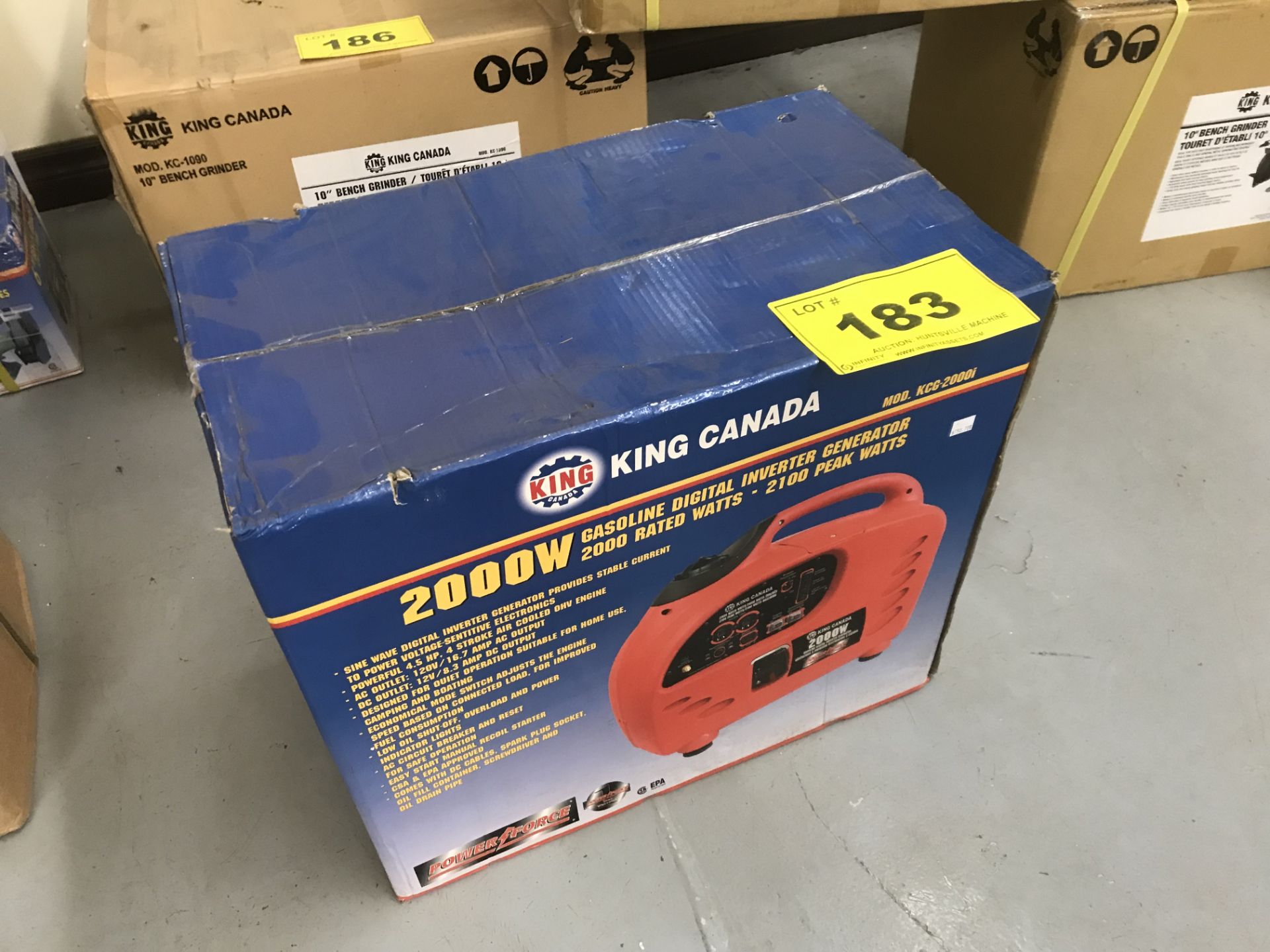 KING CANADA 2000W GASOLINE DIGITAL INVERTER GENERATOR