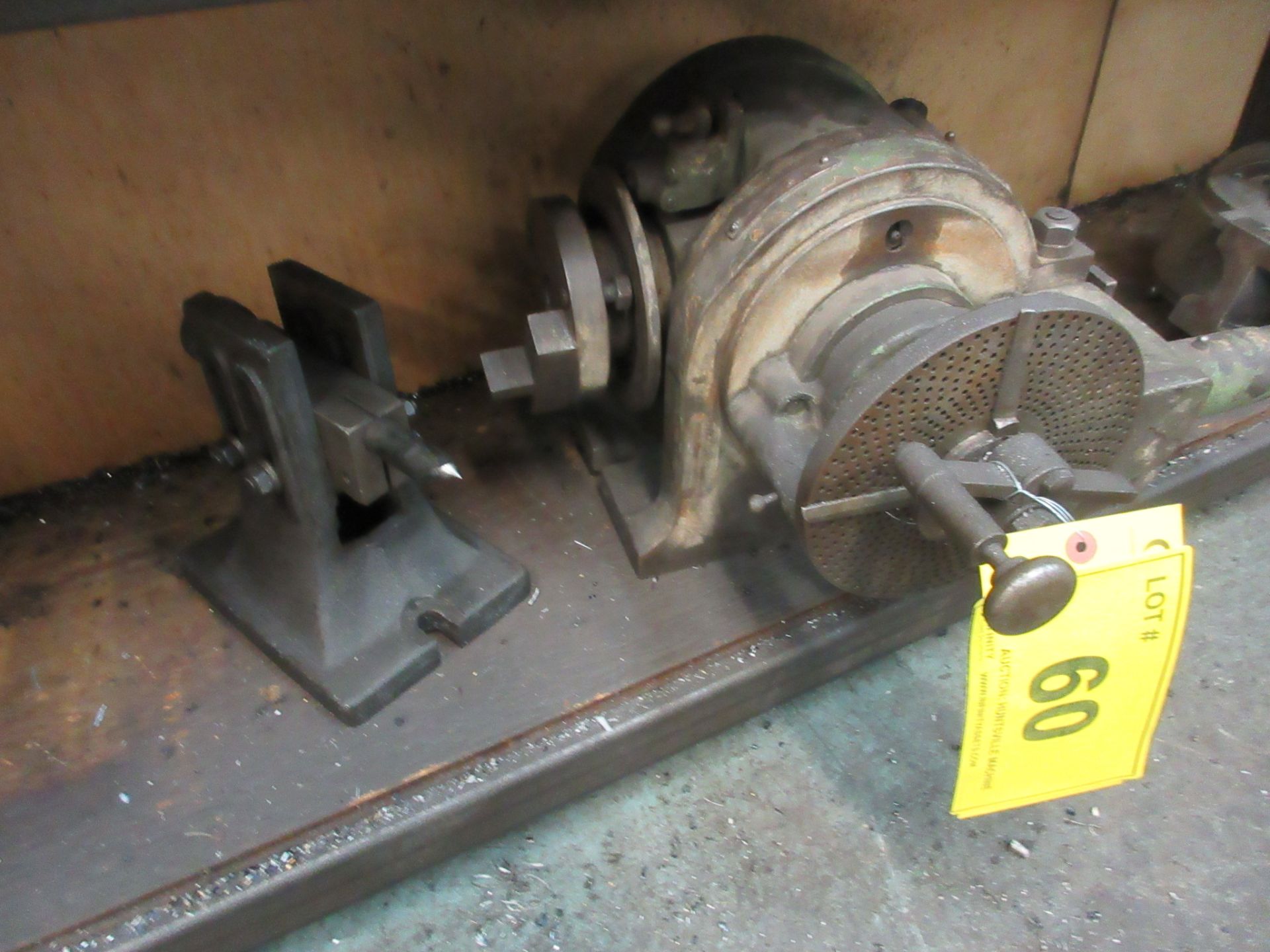 ROTARY FIXTURE W/ 8" AND 6" INDEXING PLATES AND TAILSTOCK - Image 2 of 2