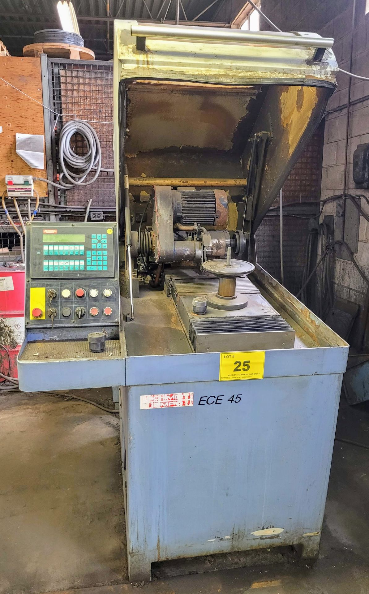 SCHMIDT TEMPO ECE45 HSS AUTOMATIC SAW GRINDER, SEGMENT, CV AND SOLID CARBIDE BLADES, BLADE