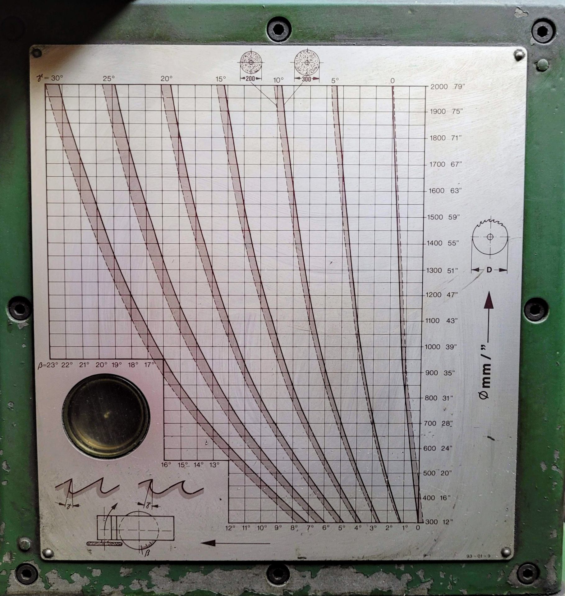 SCHMIDT TEMPO ASG 2000 SAW BLADE GRINDING MACHINE, CAPACITY 315 TO 2050 MM, BLADE THICKNESS MAX. - Image 7 of 7