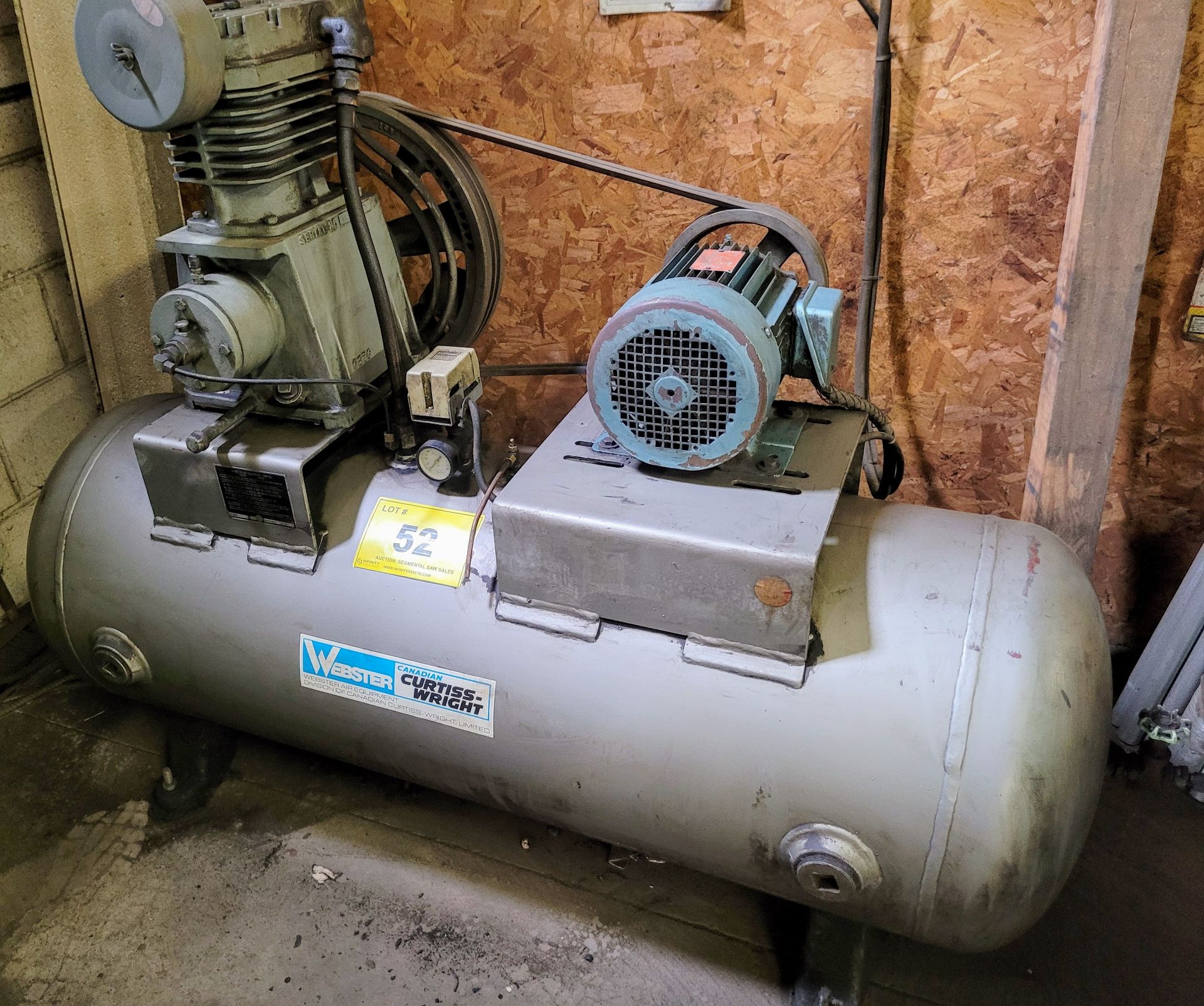 WEBSTER AIR COMPRESSOR, 5HP