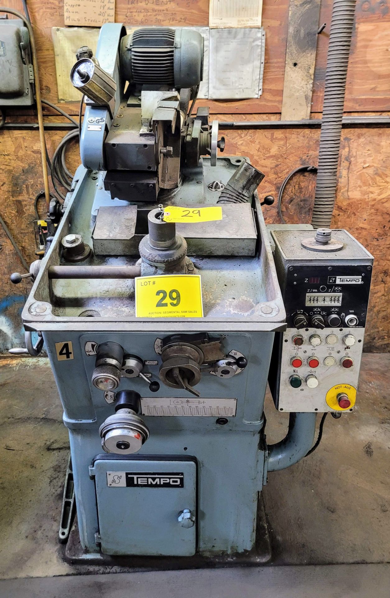 SCHMIDT TEMPO FGHS 40, AUTOMATIC VARIABLE SPEED SOLID OR SEGMENTAL BLADE SHARPENER, 20 TO 400 MM