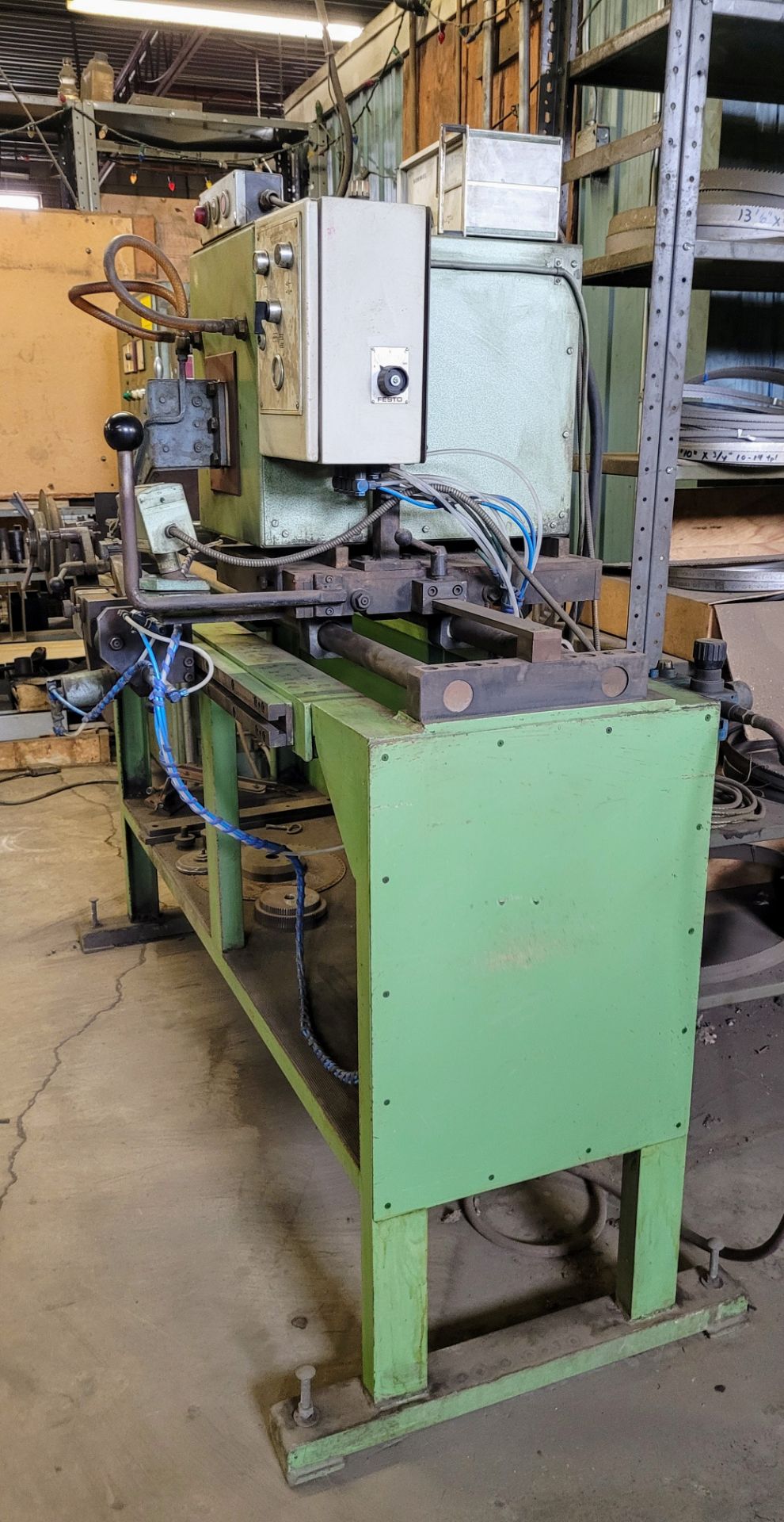 HIMMELWERK HA 5-2/22 HIGH FREQUENCY INDUCTION TIP WELDER, 2000 MM MAX CAPACITY S/N: 7186 - Image 7 of 7