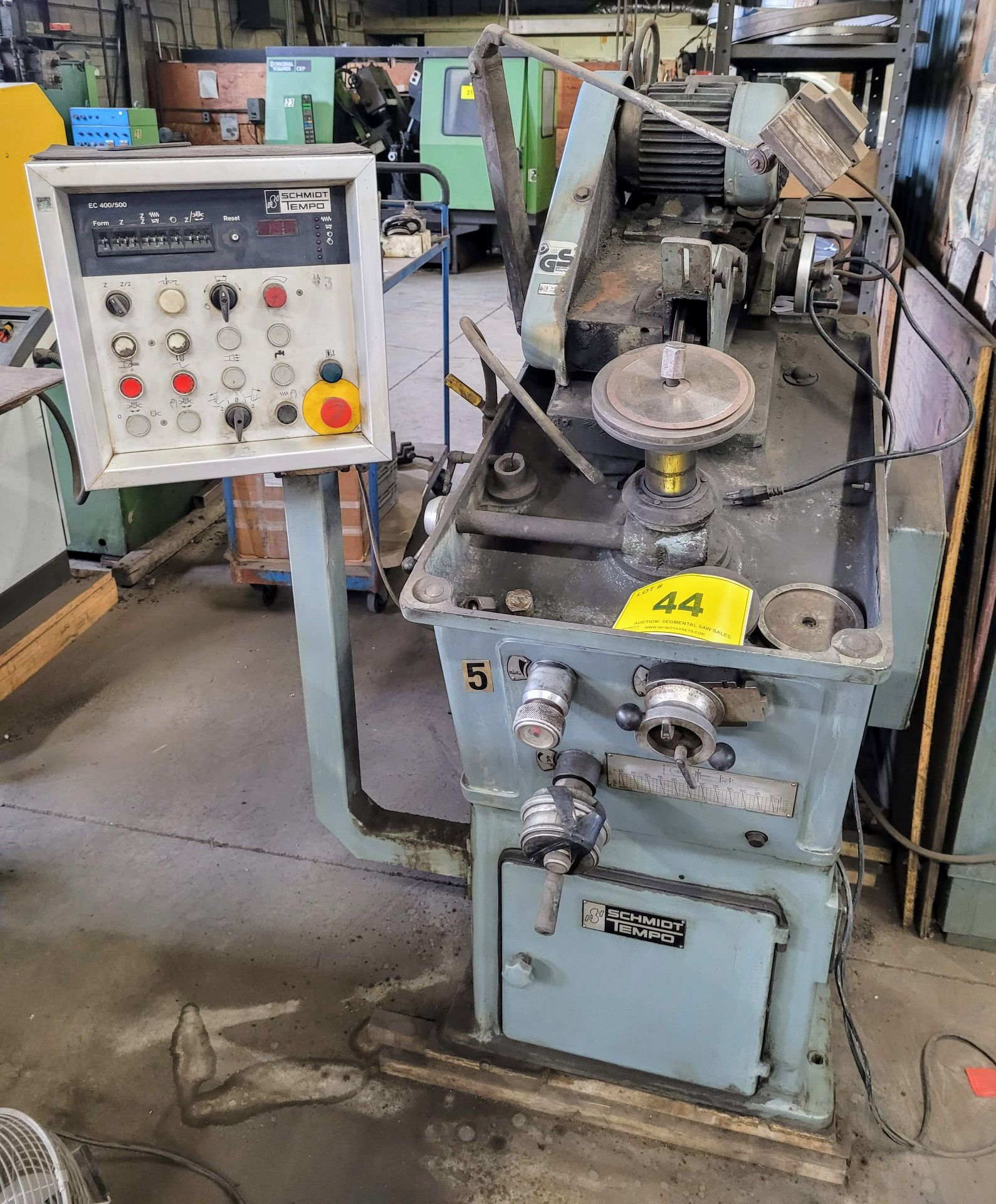 SCHMIDT TEMPO ASG 400 A, AUTOMATIC VARIABLE SPEED SOLID OR SEGMENTAL BLADE SHARPENER, 20 TO 400 MM