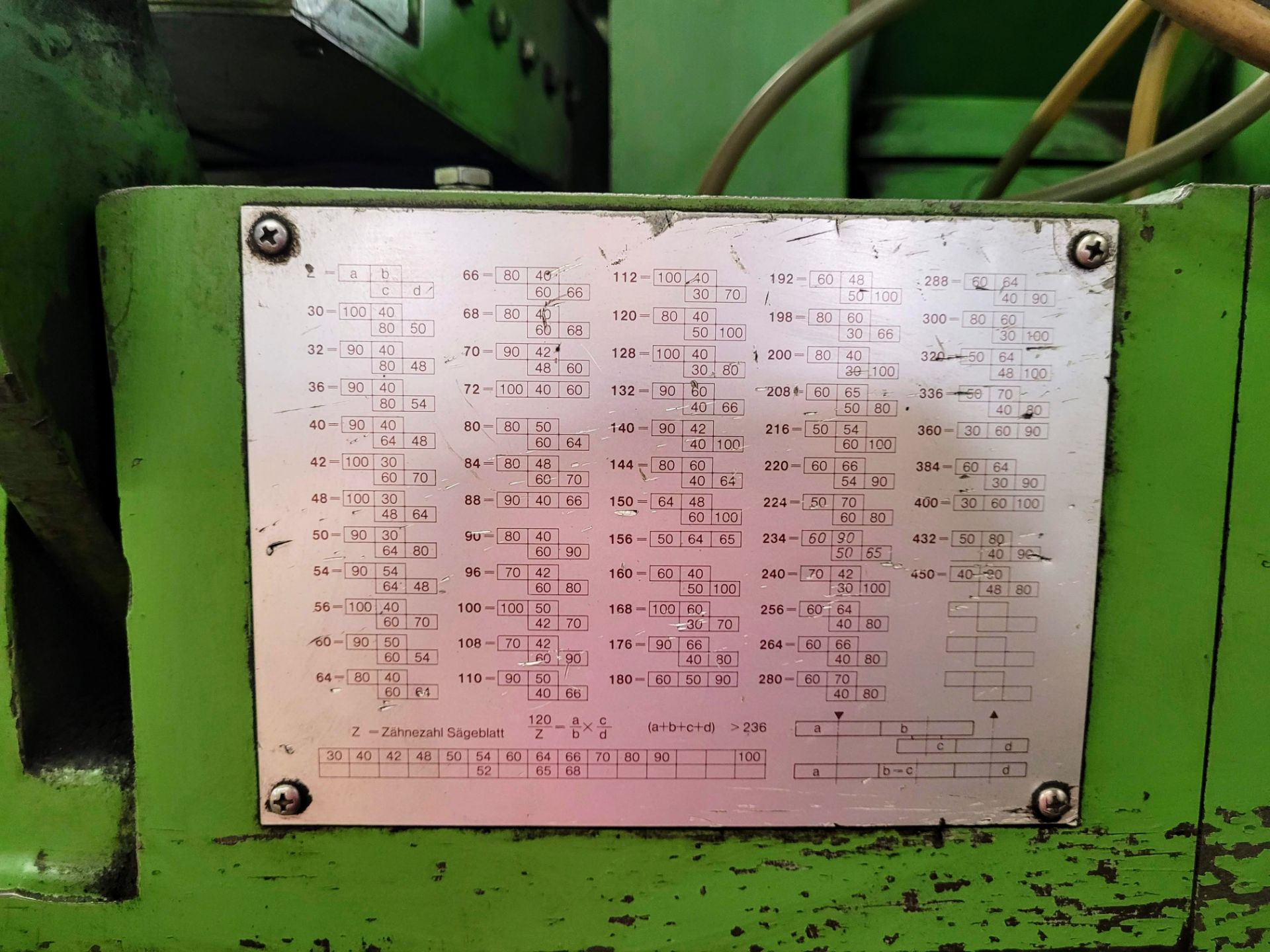 OHLER 1250 SEGMENTAL SAW BLADE GRINDER, VARIABLE SPEED, 250 - 1250 MM CAPACITY S/N: 139, (1988) - Image 9 of 11