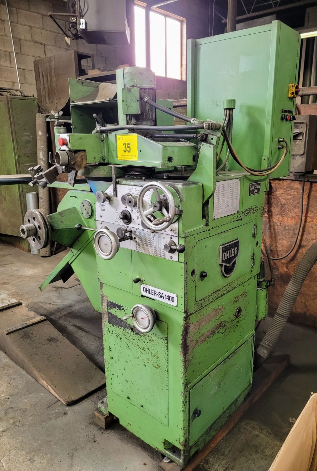 OHLER 1250 SEGMENTAL SAW BLADE GRINDER, VARIABLE SPEED, 250 - 1250 MM CAPACITY S/N: 139, (1988) - Image 6 of 11